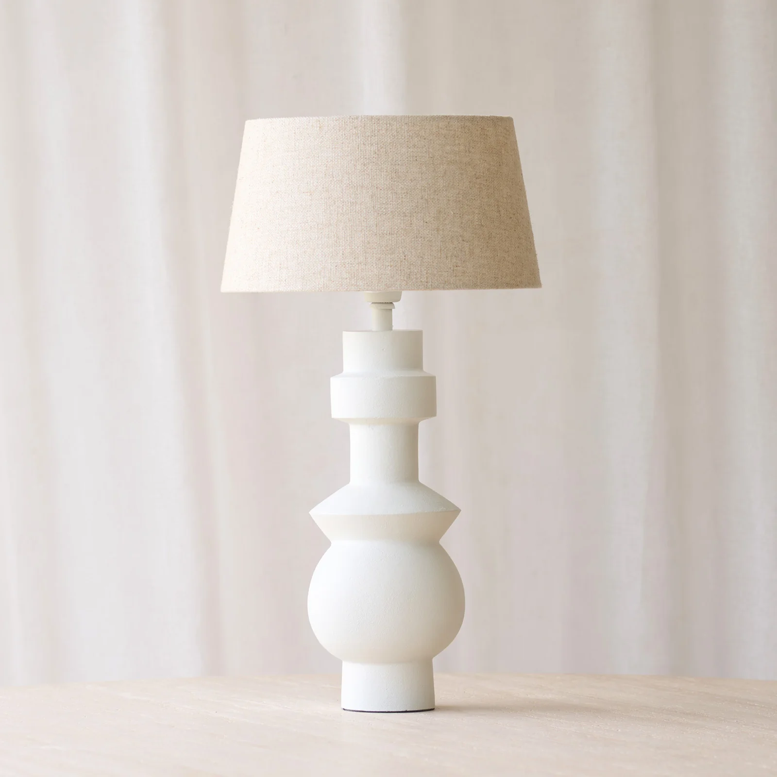 Contemporary Esino Table Lamp Cream 51cm Exclusive