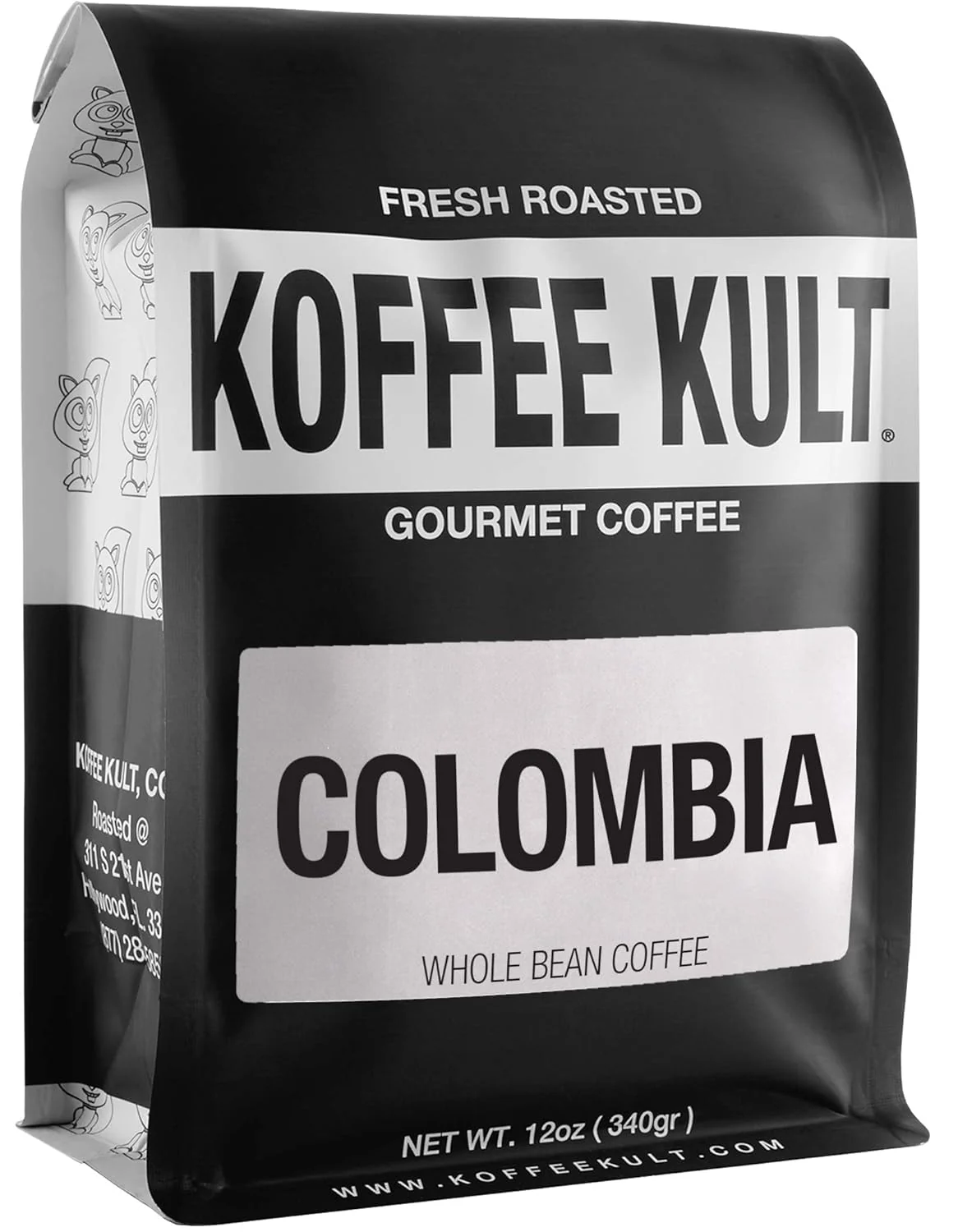 Original Koffee Kult Colombian Medium Roast Whole Bean Coffee User-Friendly