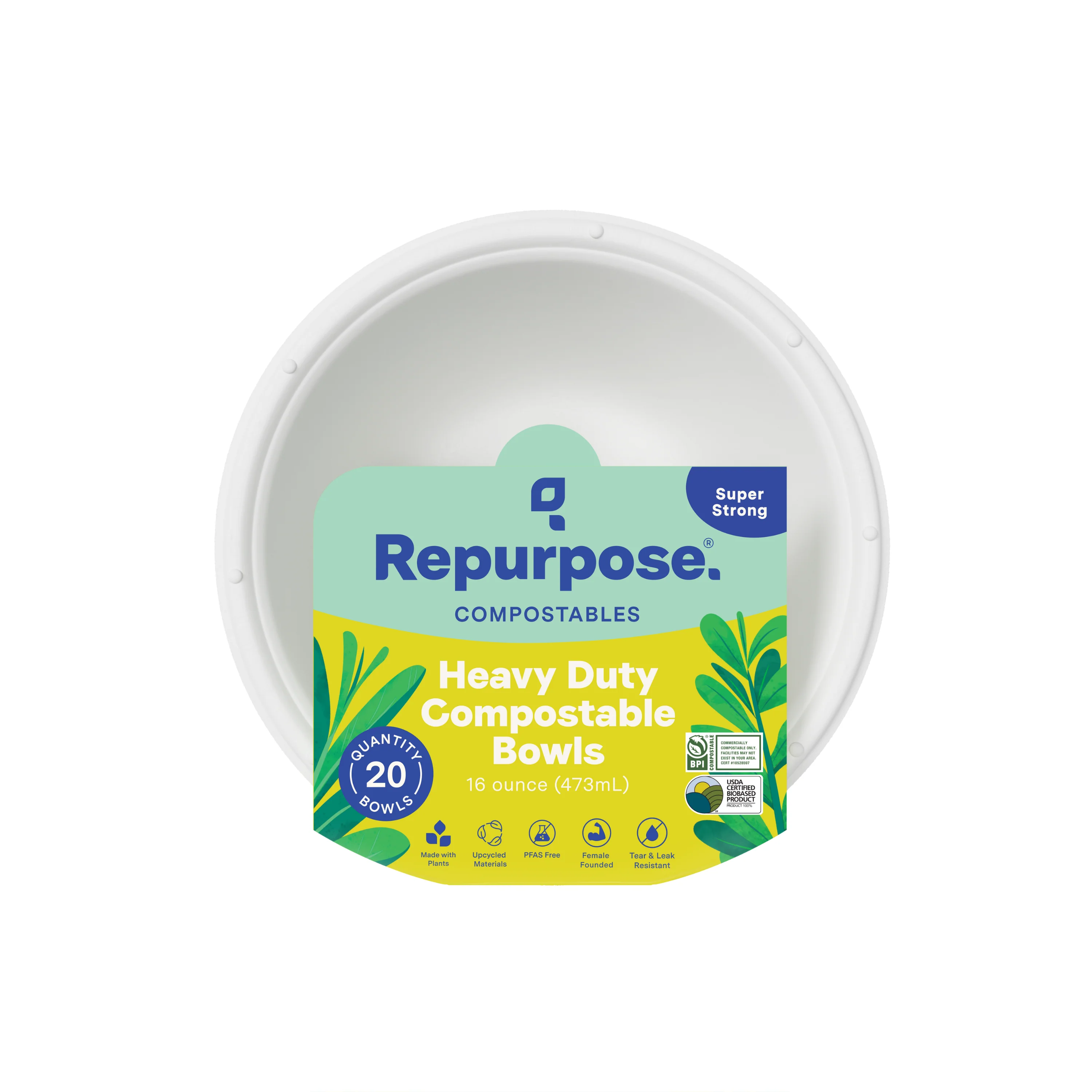 High-Performance Repurpose Compostable Bigger Bowls Stylish