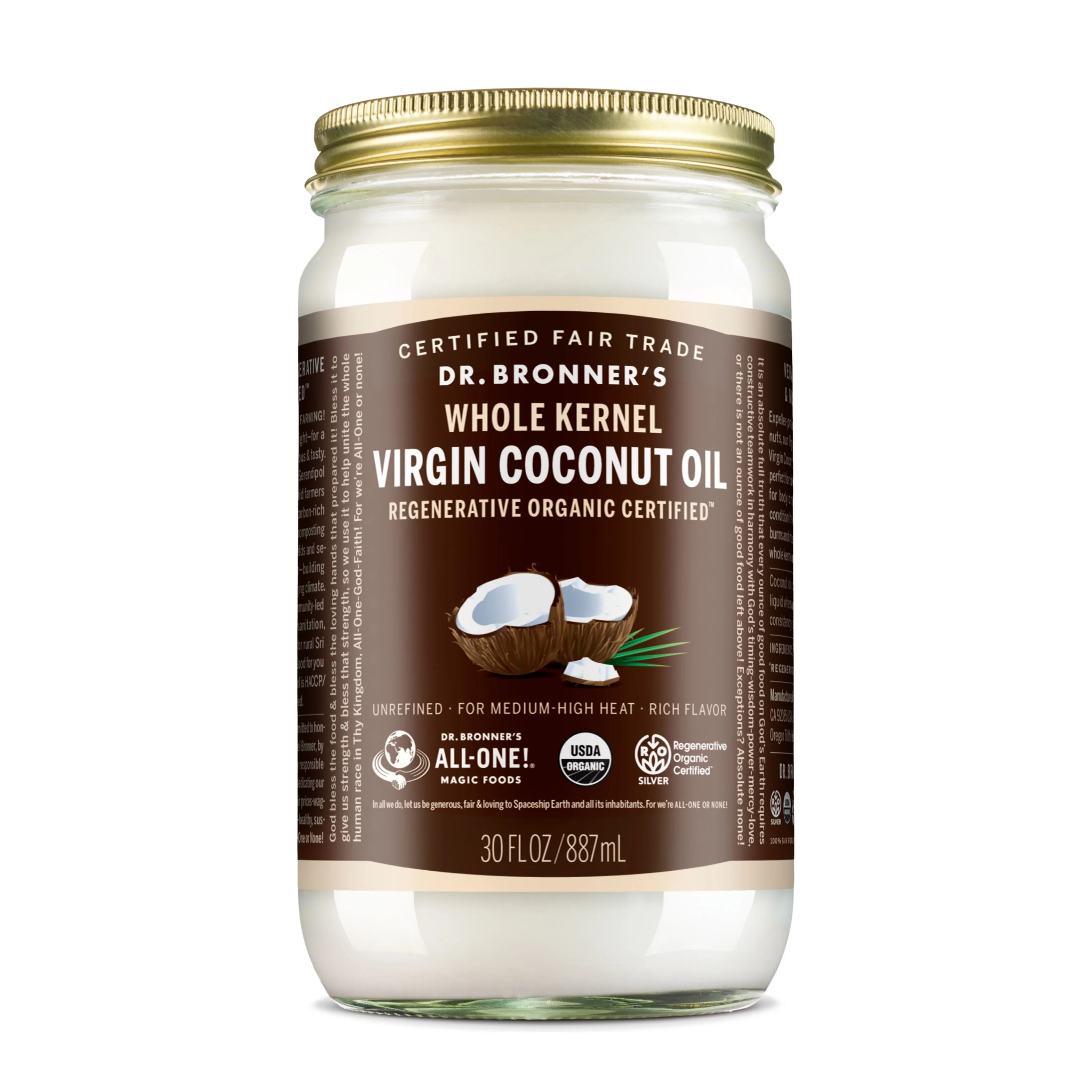Consistent Dr. Bronner's Whole Kernel Virgin Coconut Oil Luxury