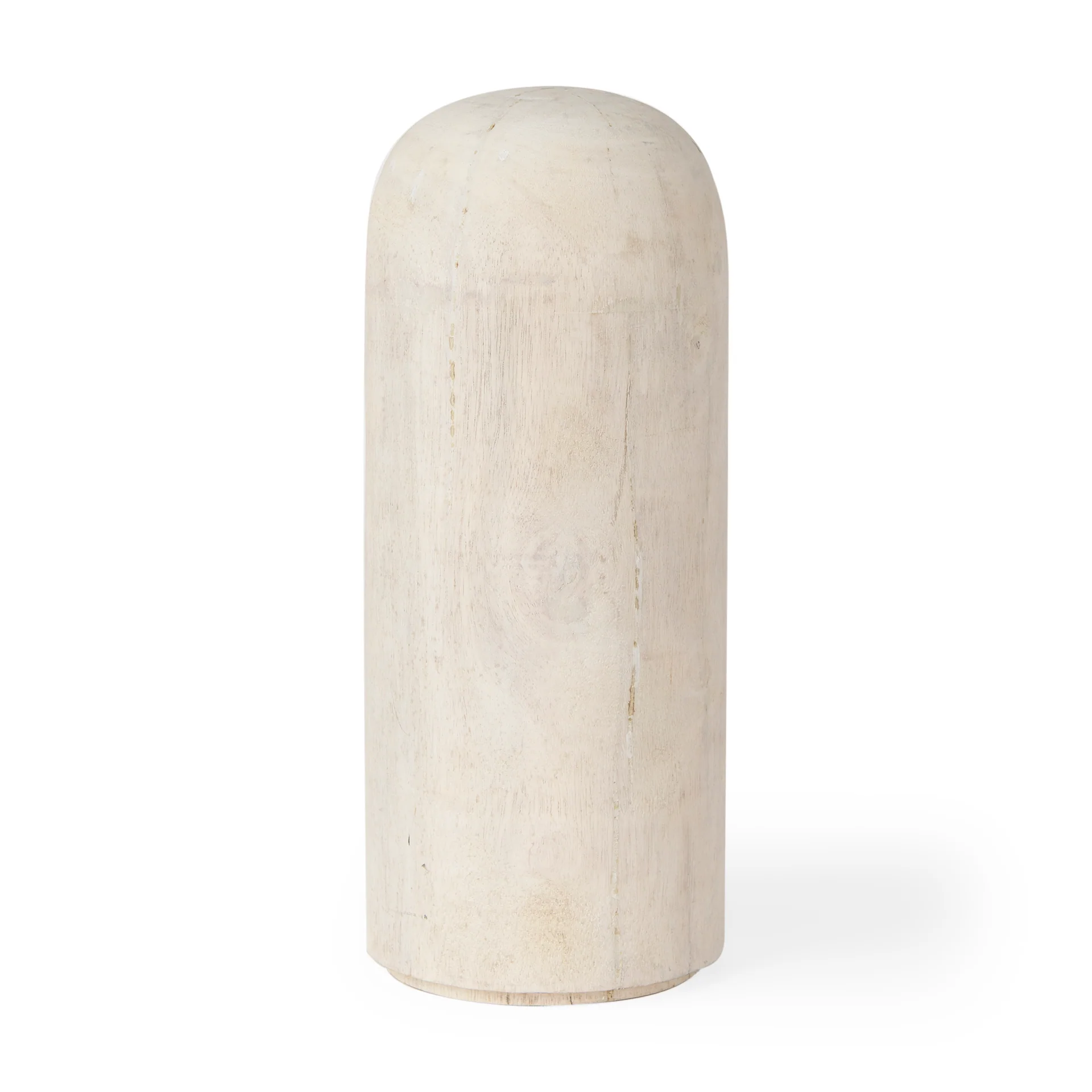 Expertly Made Knox Tall White-Wash Wood Decorative Object Practical