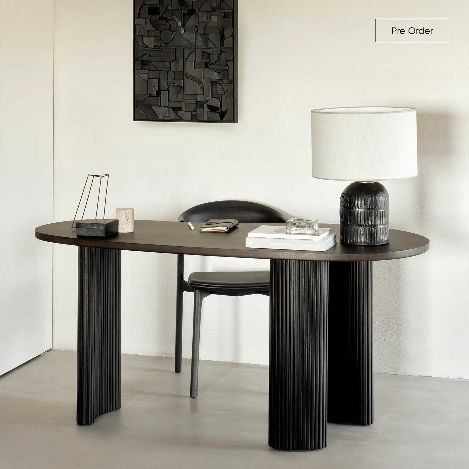 Comfortable Boomerang Desk Mahogany - Dark Brown Consistent