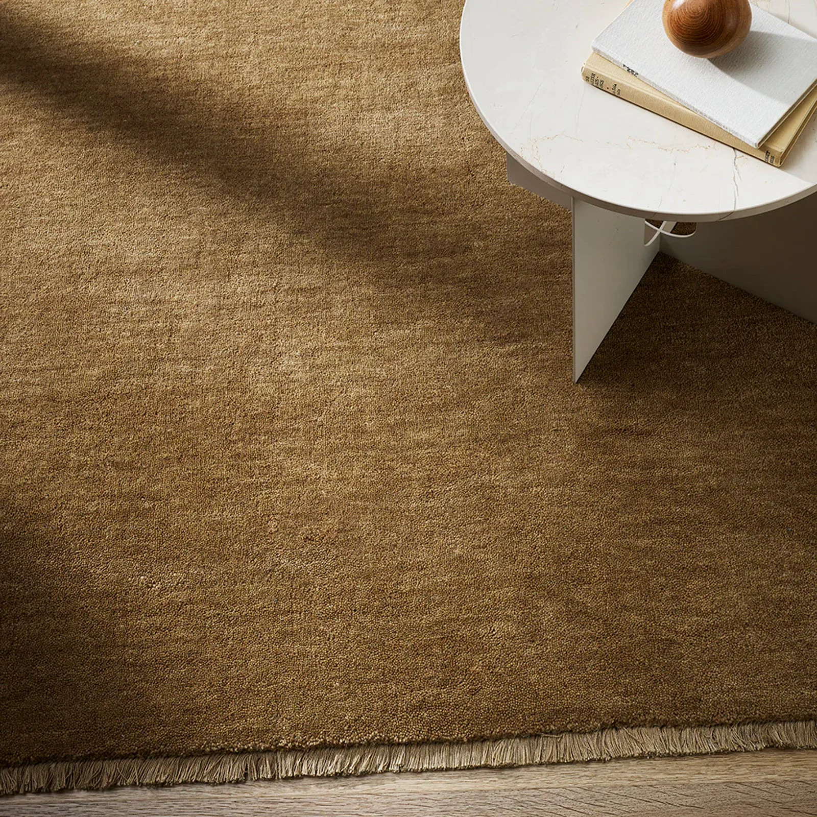 Environmentally Friendly Sandringham Floor Rug Fenugreek Sophisticated
