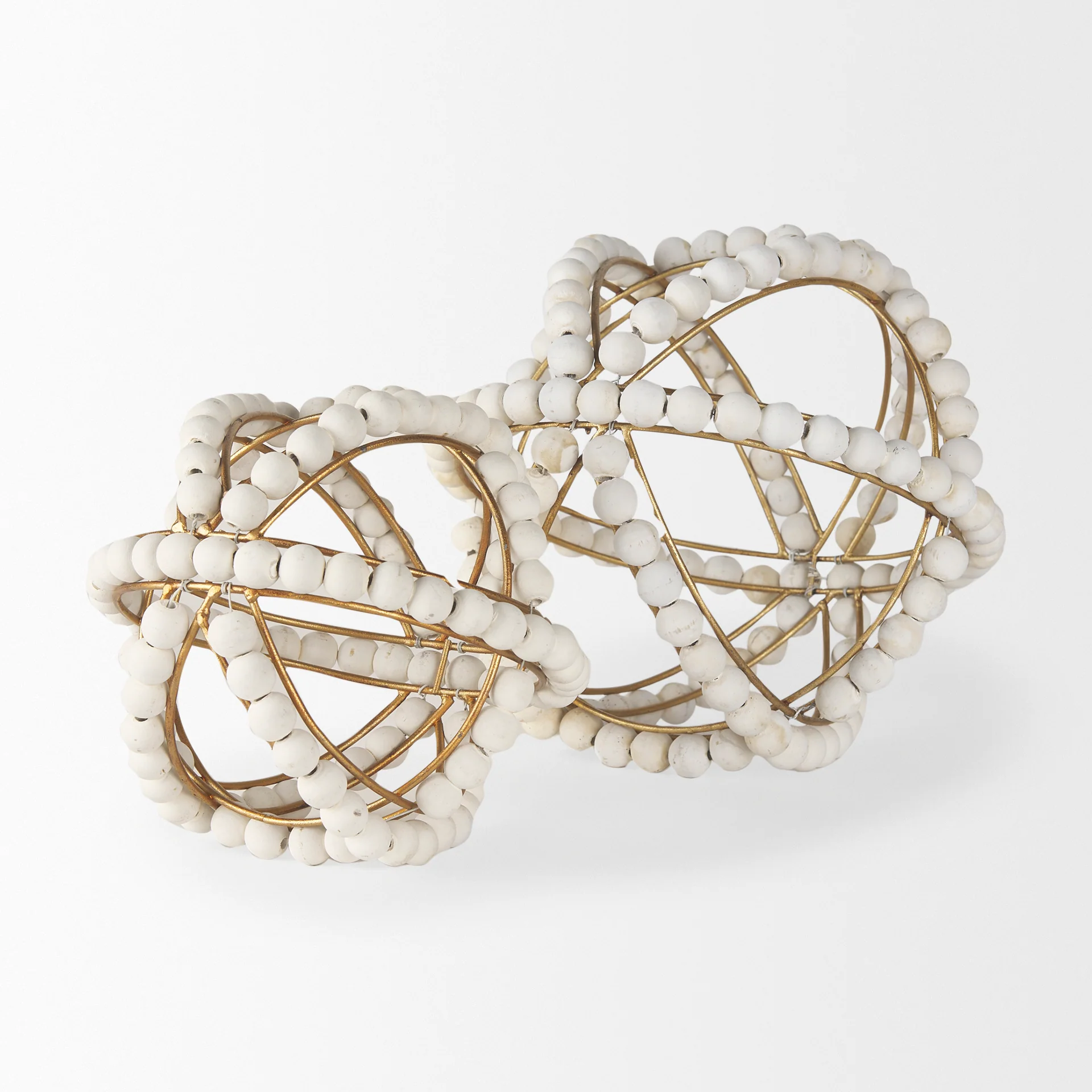 Proven Espanlade II Large White Wooden Beaded Orb Innovative