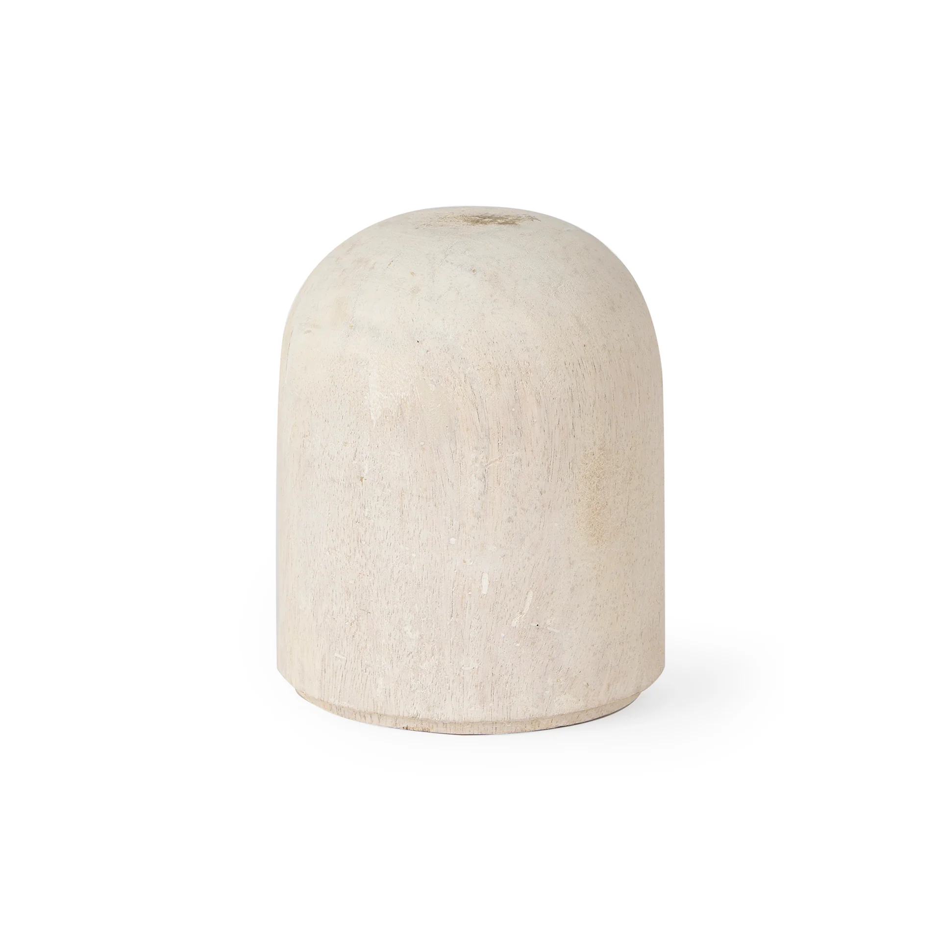 Convenient Knox Short White-Wash Wood Decorative Object Eco-Friendly