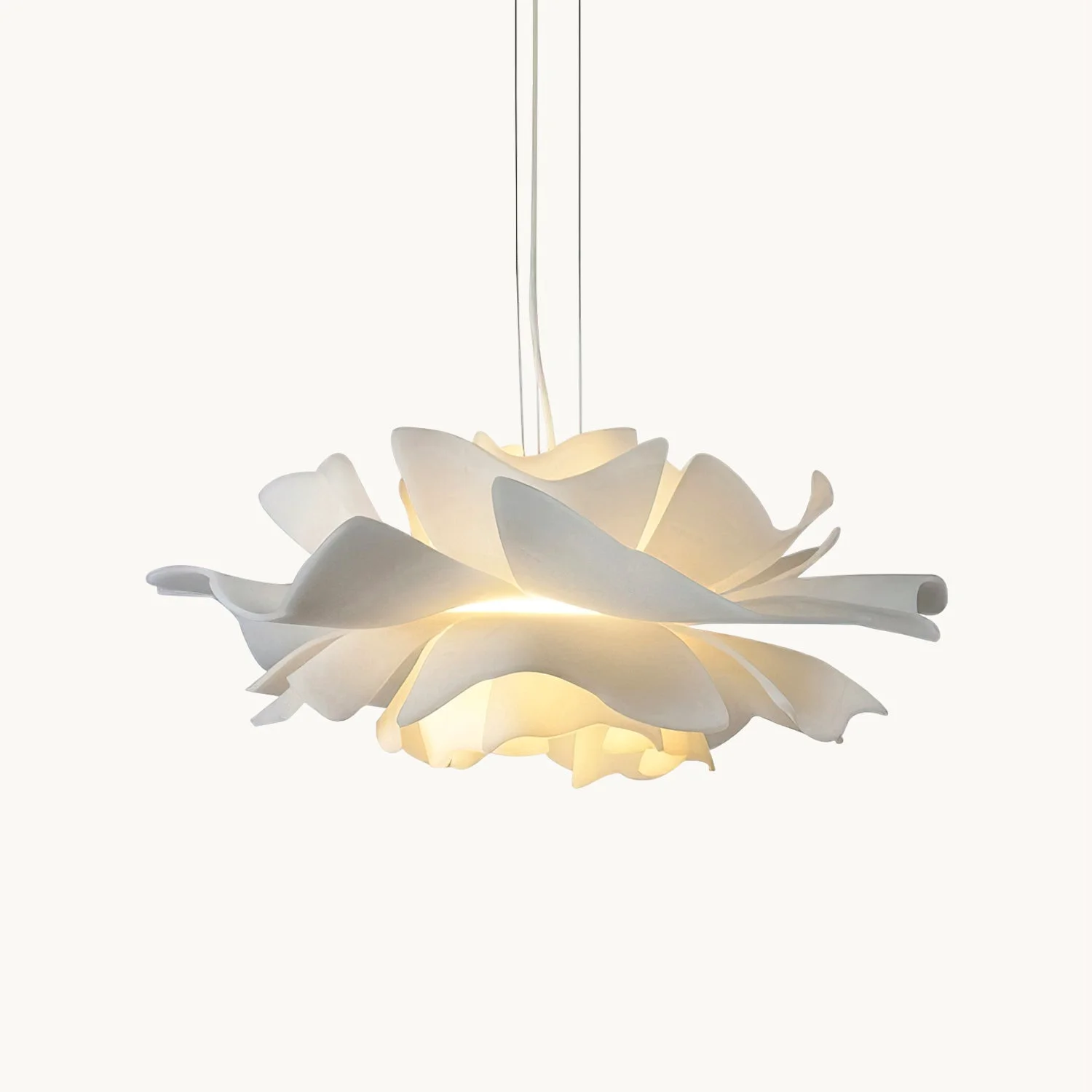 Premium Material White Lotus Pendant Light Sustainable