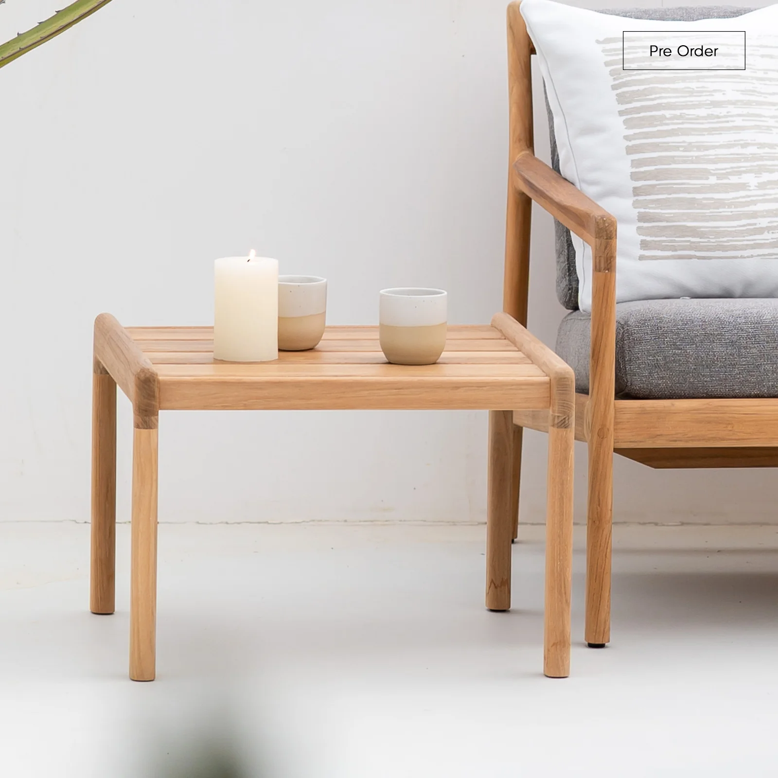 Casual Jack Outdoor Side Table Teak 54cm Prestigious