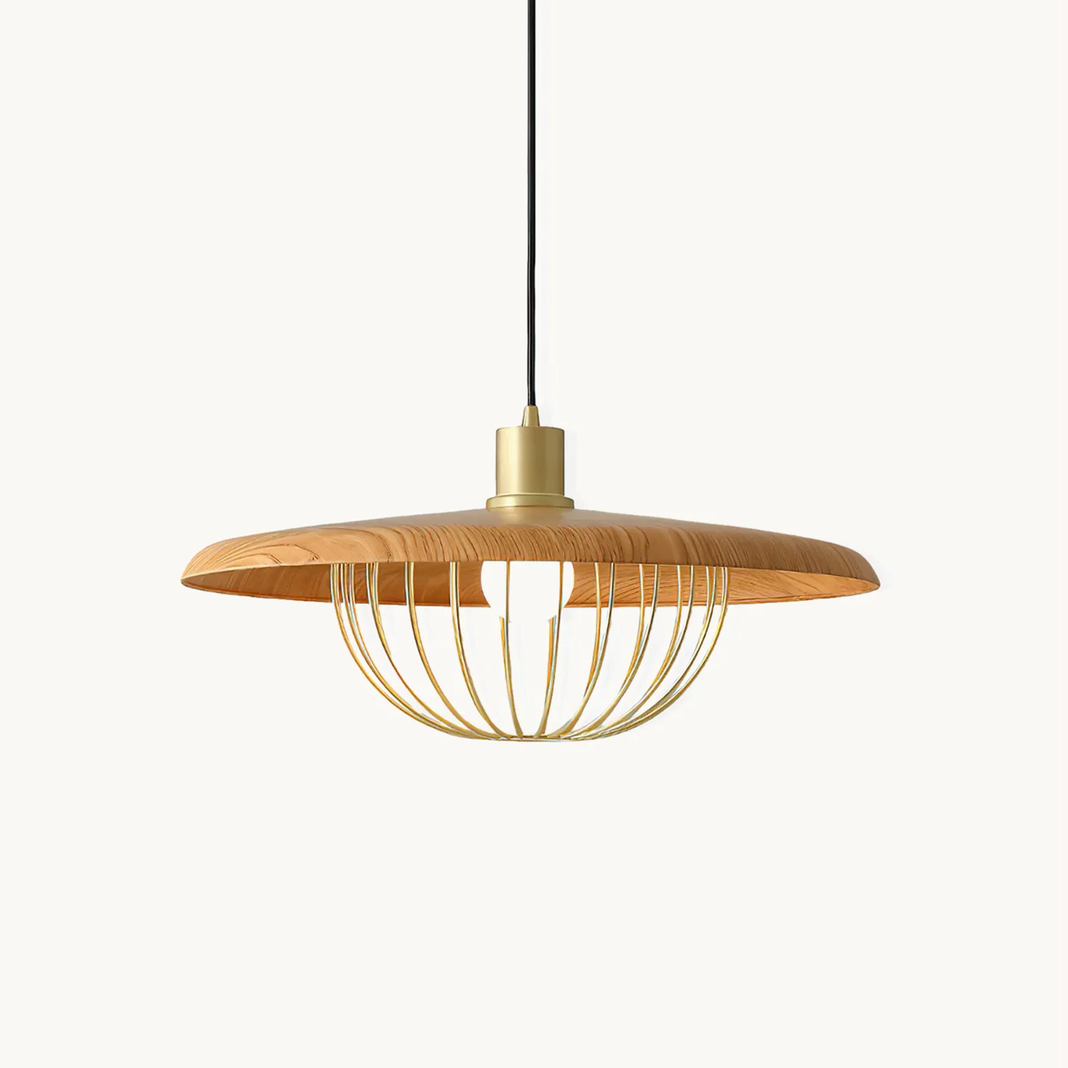 Prestigious Wood Pendant Lamp Superior