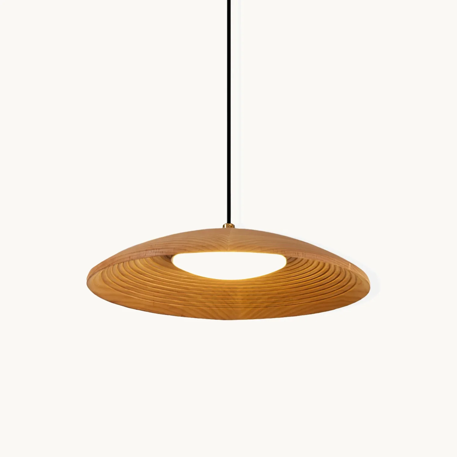 Solid Growth Ring Pendant Lamp Casual
