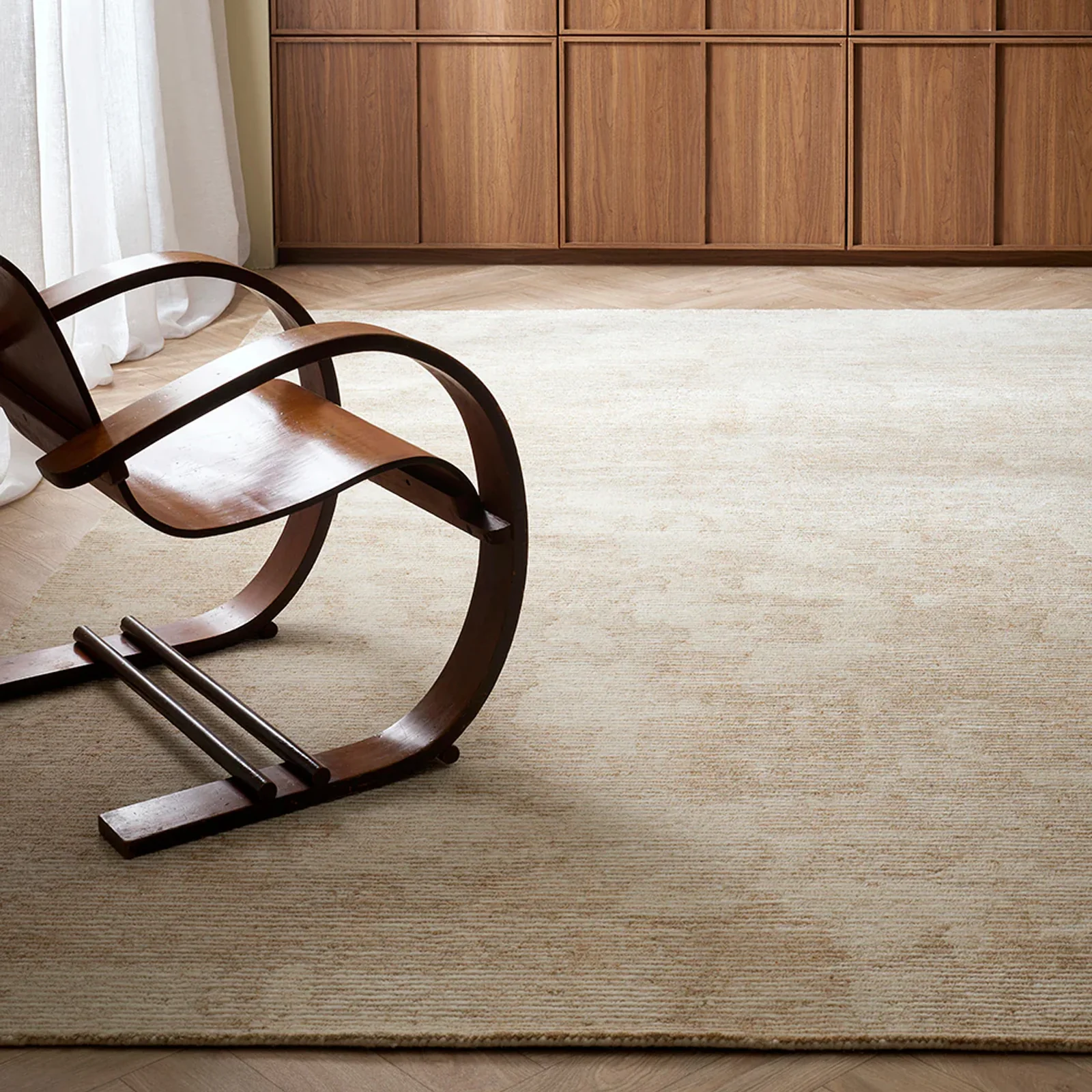 Crafted Beckett Floor Rug Straw Green