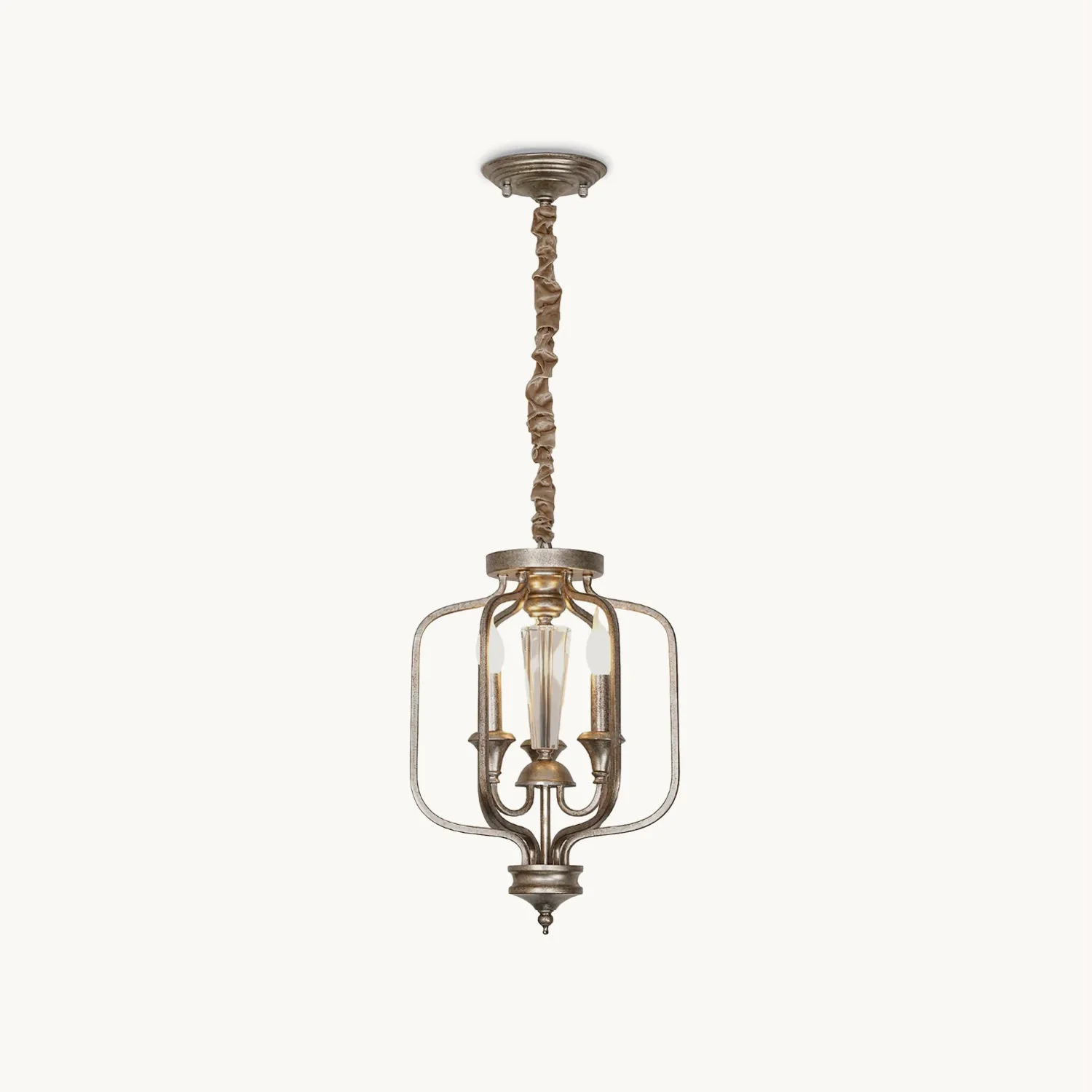 Quality Medieval Birdcage Iron Pendant Lamp Expertly Made