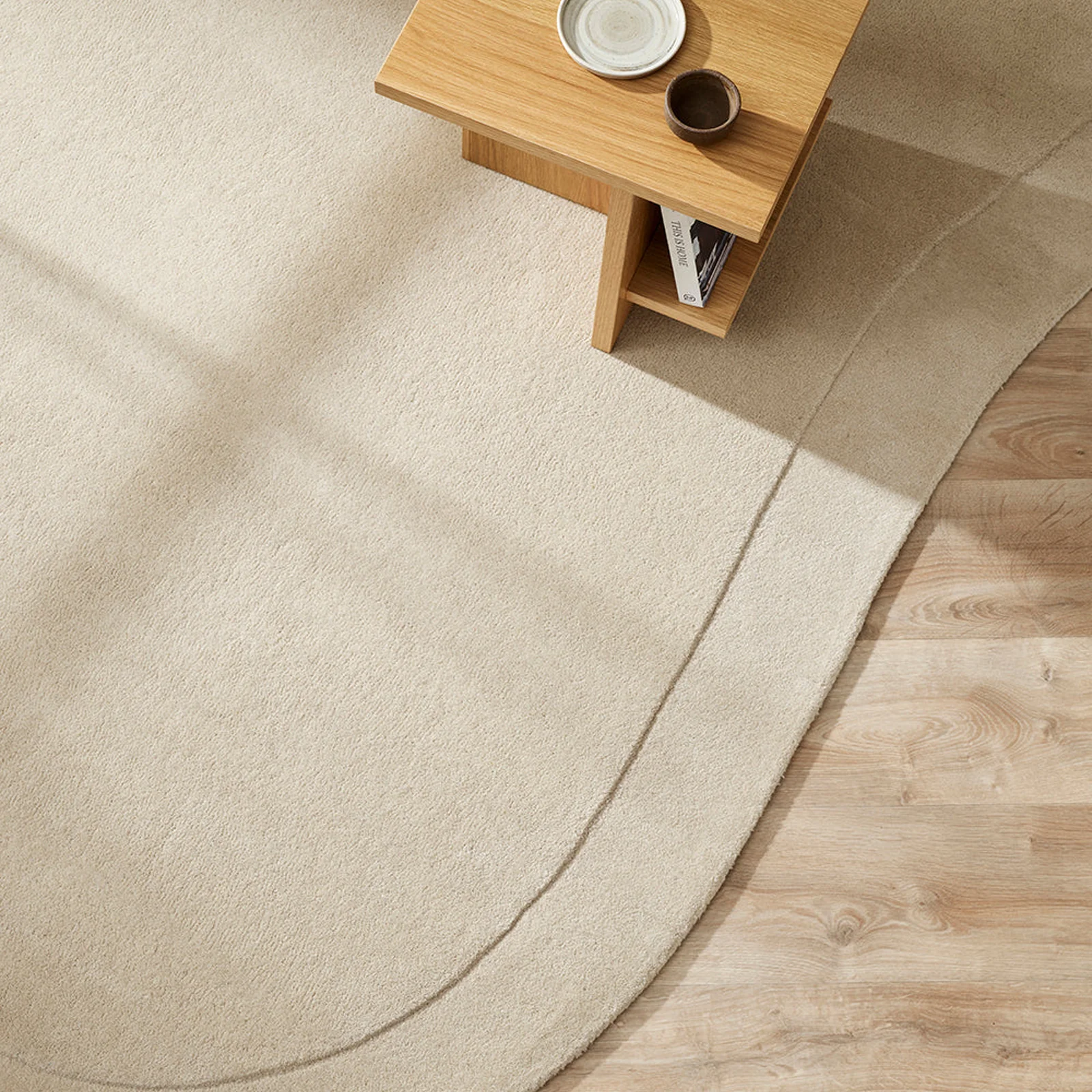 Exceptional Form Floor Rug Natural Versatile