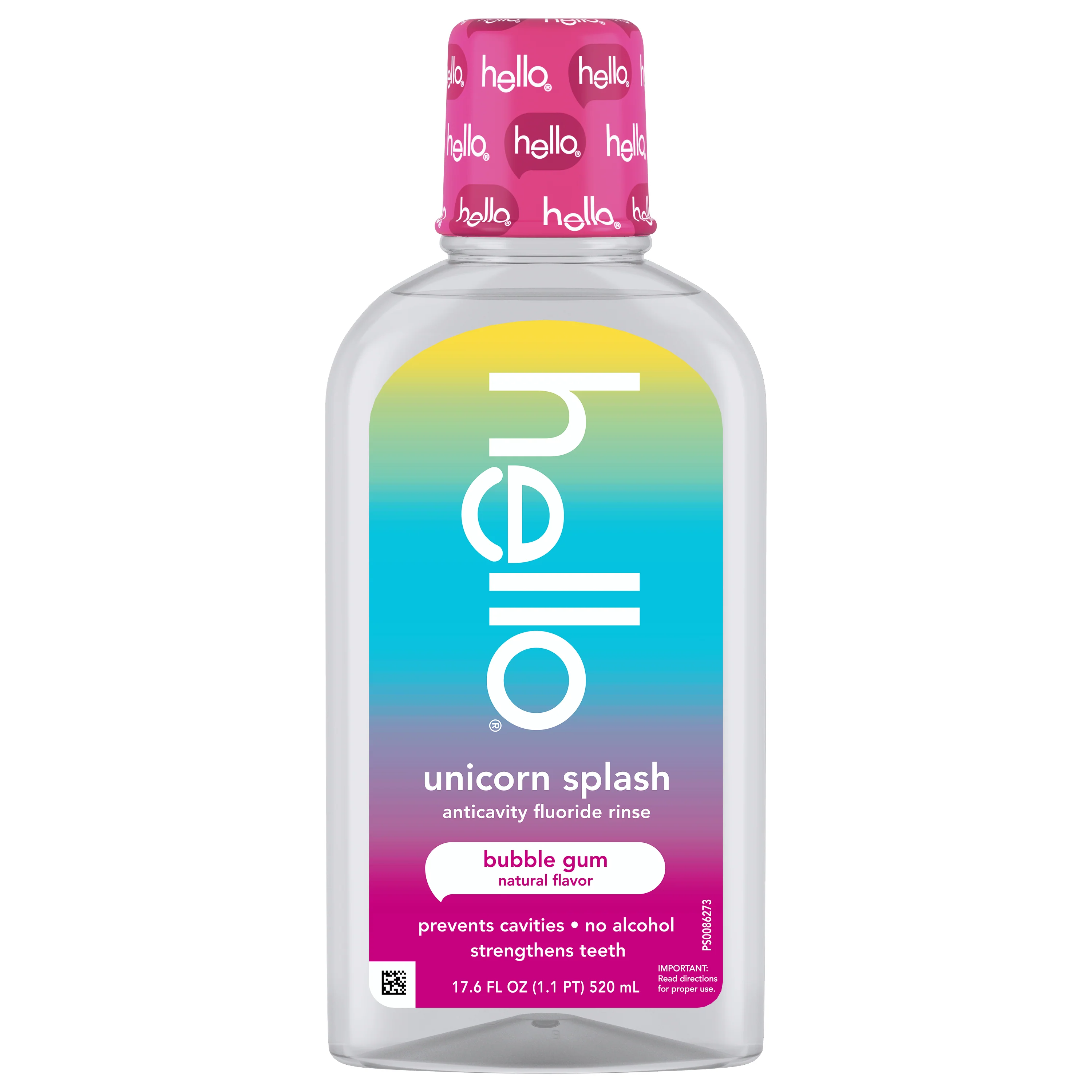 Premium hello Unicorn Splash Kids Mouthwash with Fluoride Flexible
