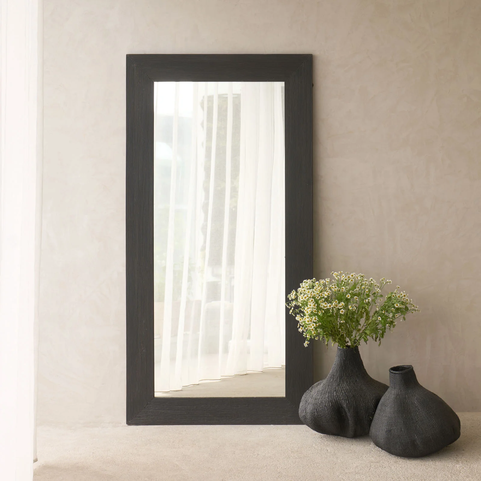 Luxury Vintage Carved Mirror Black Unique