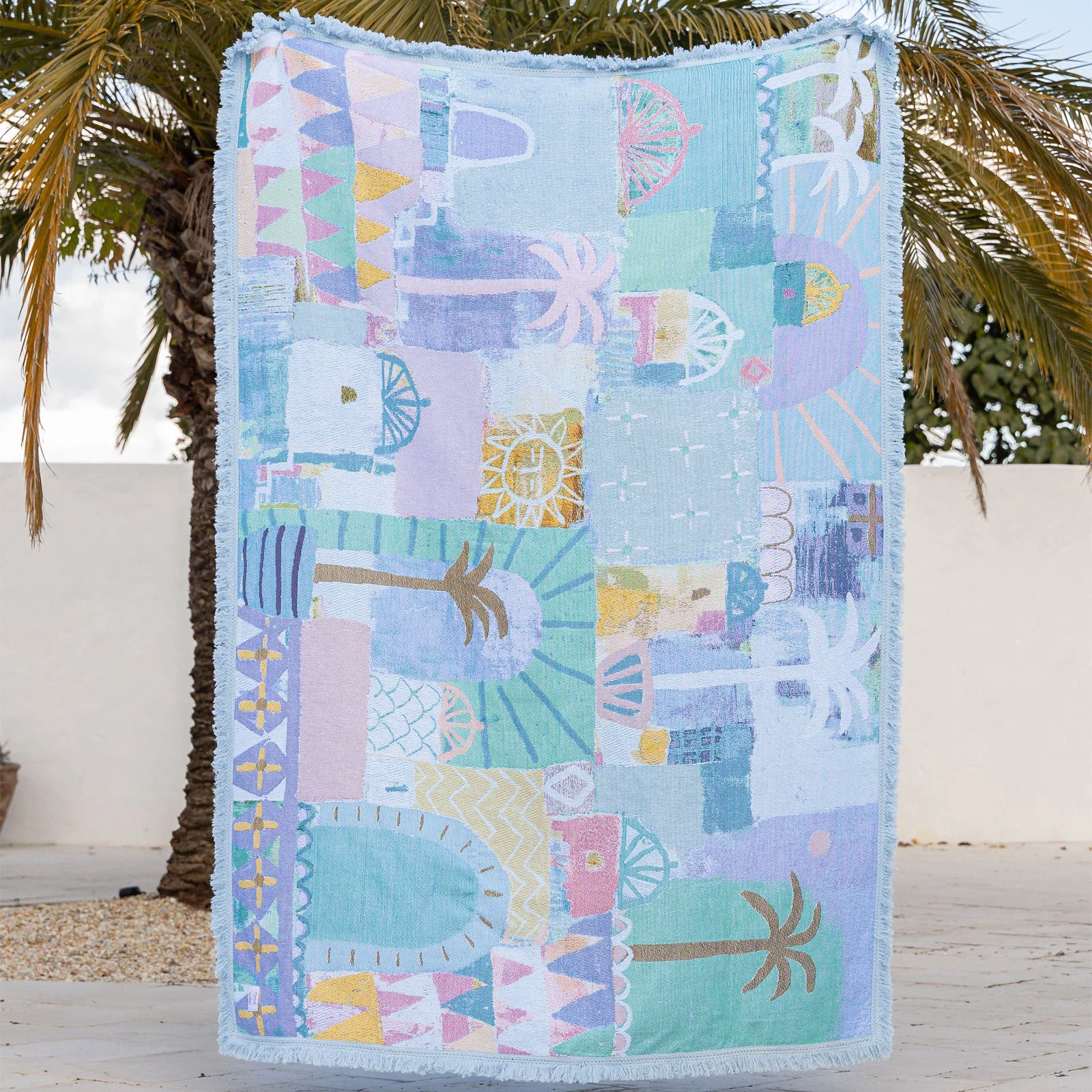 Trendy Cotton Throw Rock The Kasbah 220cm Fine Crafted