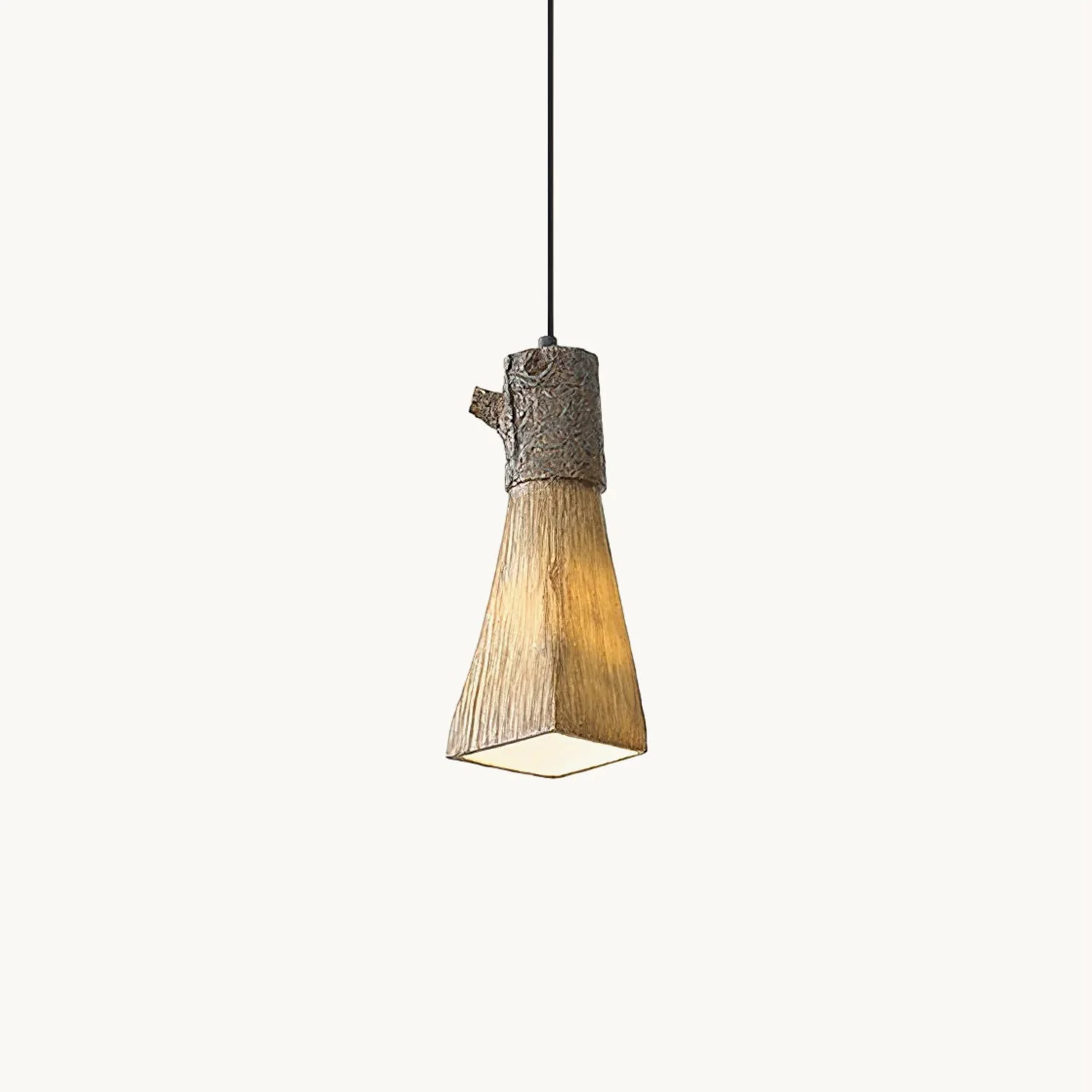 Genuine Tree Stump Pendant Lamp Certified