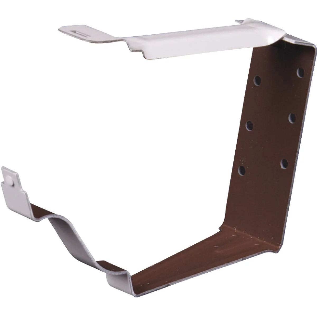 Premium Spectra Metals K Style White Aluminum Snap-Lok Gutter Hanger Bracket 4-Pack Contemporary