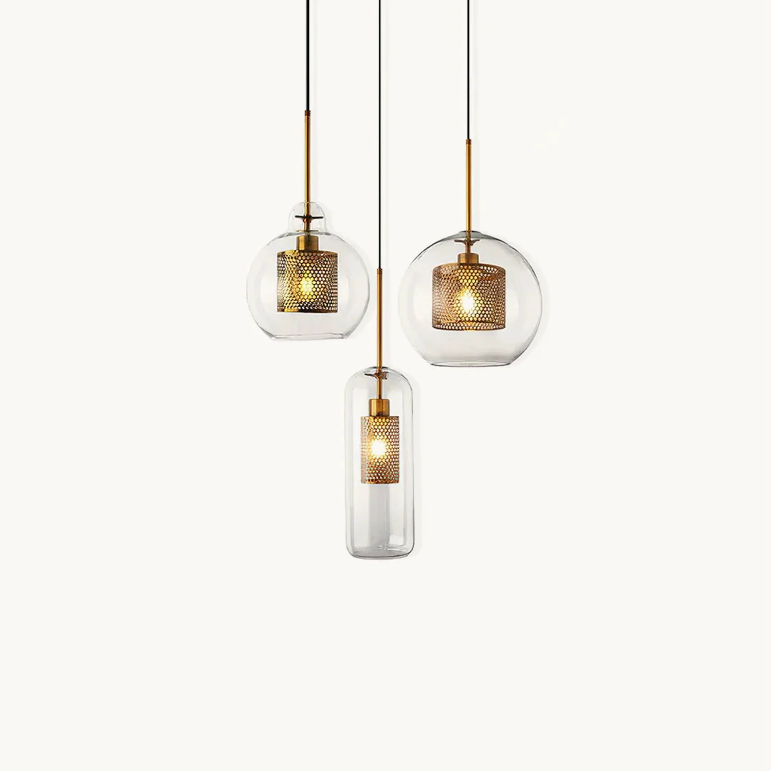 Flexible Chiswick Glass Pendant Light Contemporary