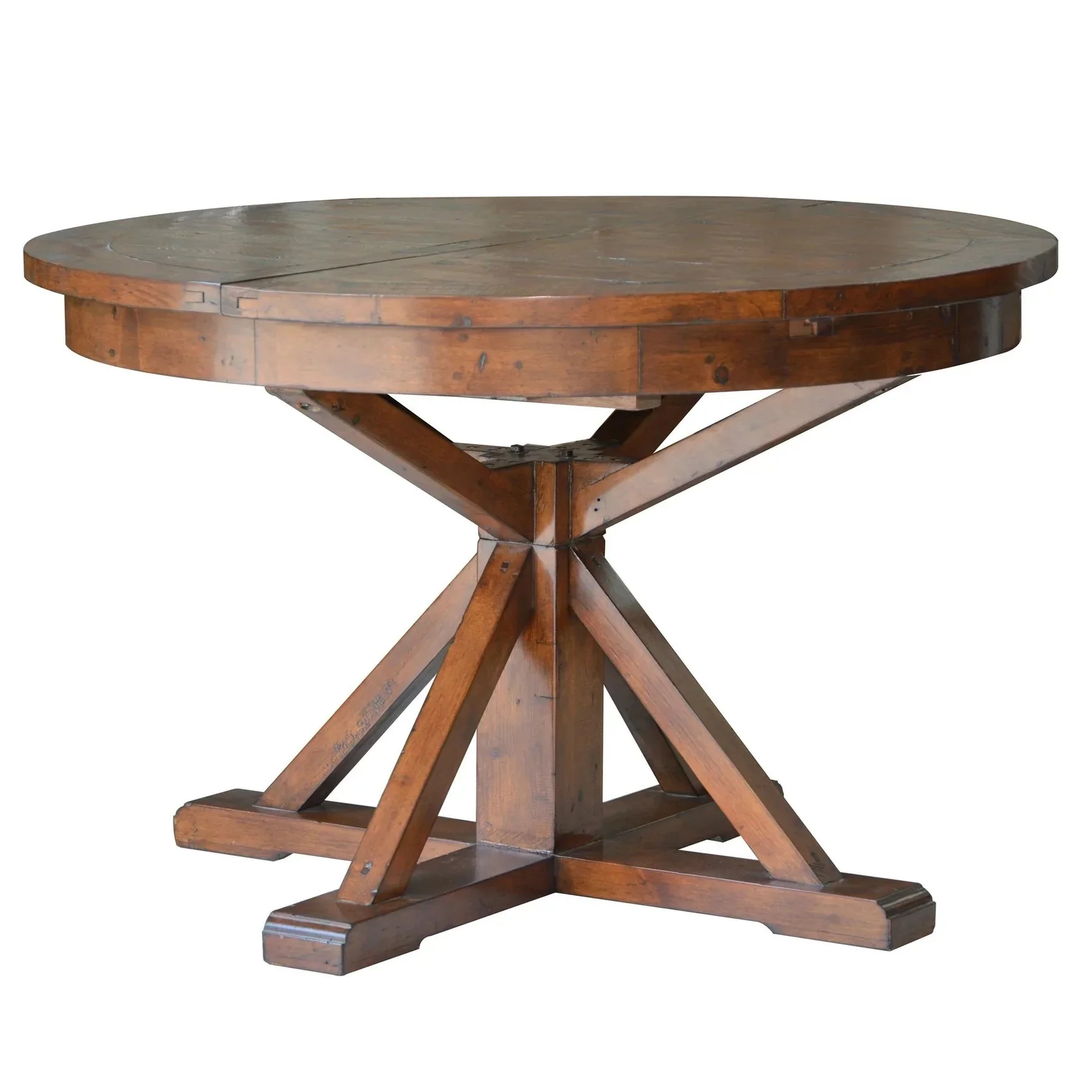 Easy-to-Use Irish Coast Round 47 63 Extension Dining Table - African Dusk Clean