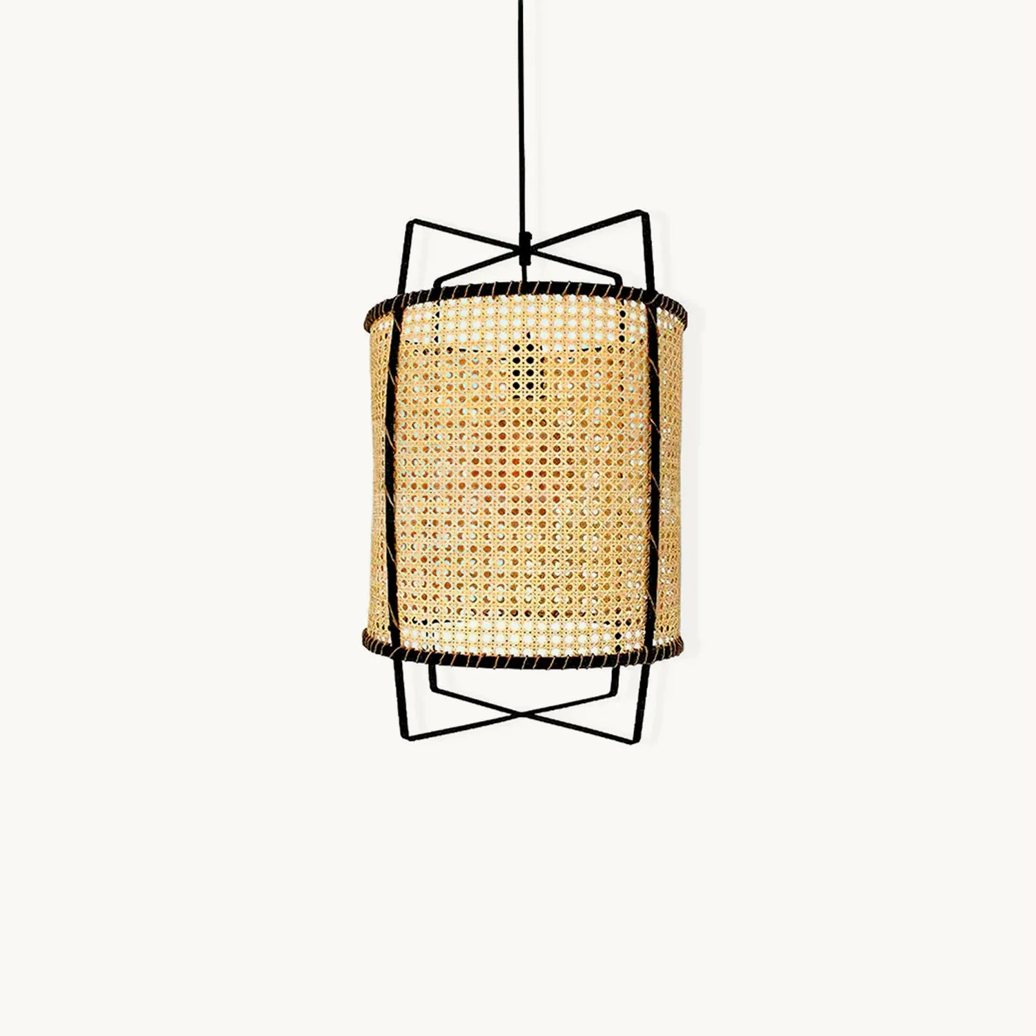 Easy-to-Use Rattan Cane Pendant Light First-Class