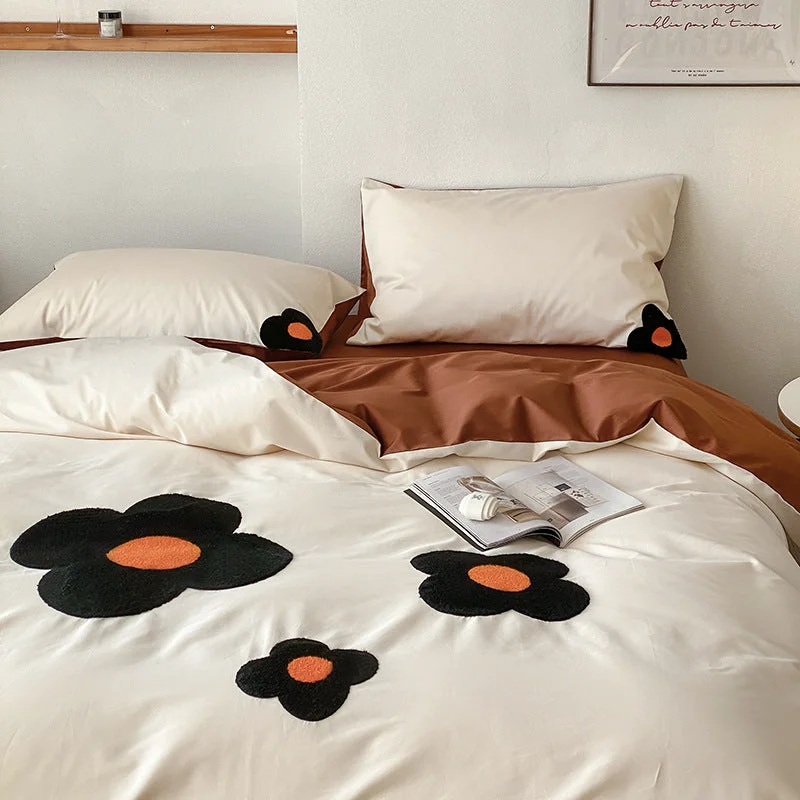 Quality Cotton Blossom Floral Print Bedding Fashionable