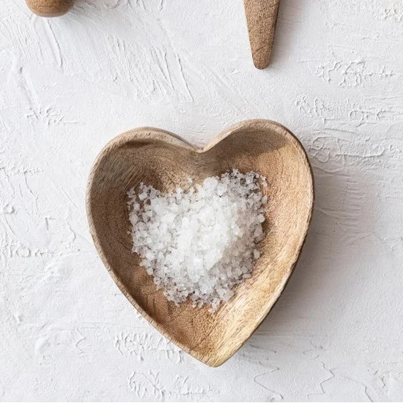 Advanced Heart Dish Mango Wood Natural Effective