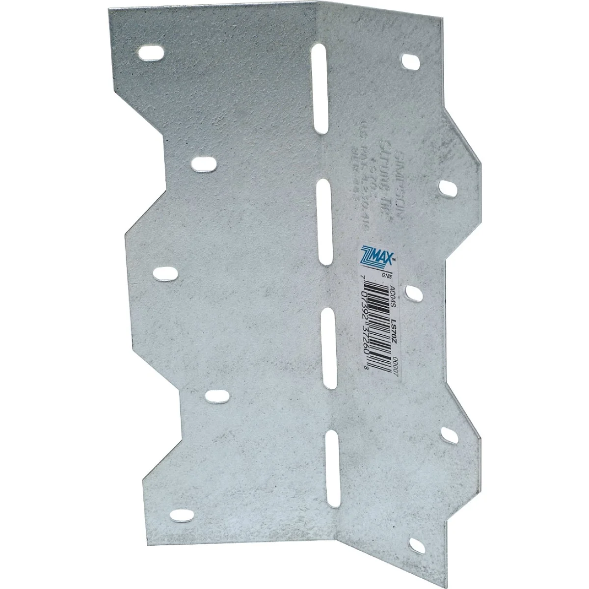 Authentic Simpson Strong-Tie ZMax Galvanized Steel 6-3 8 In. 18 ga Adjustable Framing L-Angle Next-Generation