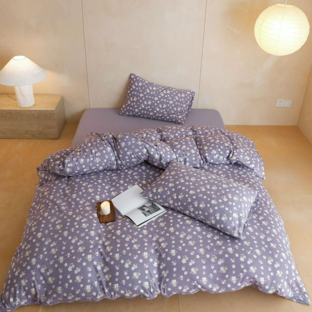 World-Class Lavender Fields Bedding Set Green