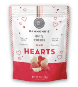 Specialty Hammond's Heart Shaped Gummies 7 oz Verified