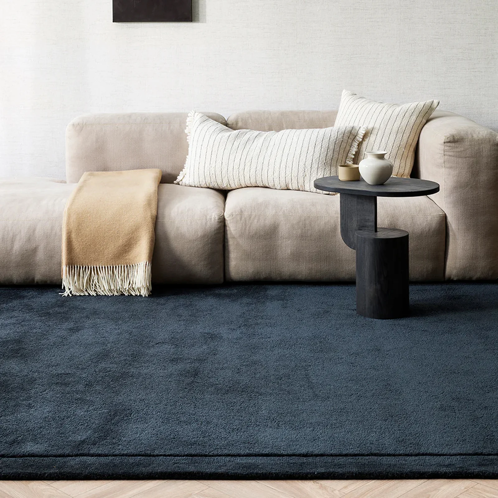 Elegant Norfolk Floor Rug Ink Official