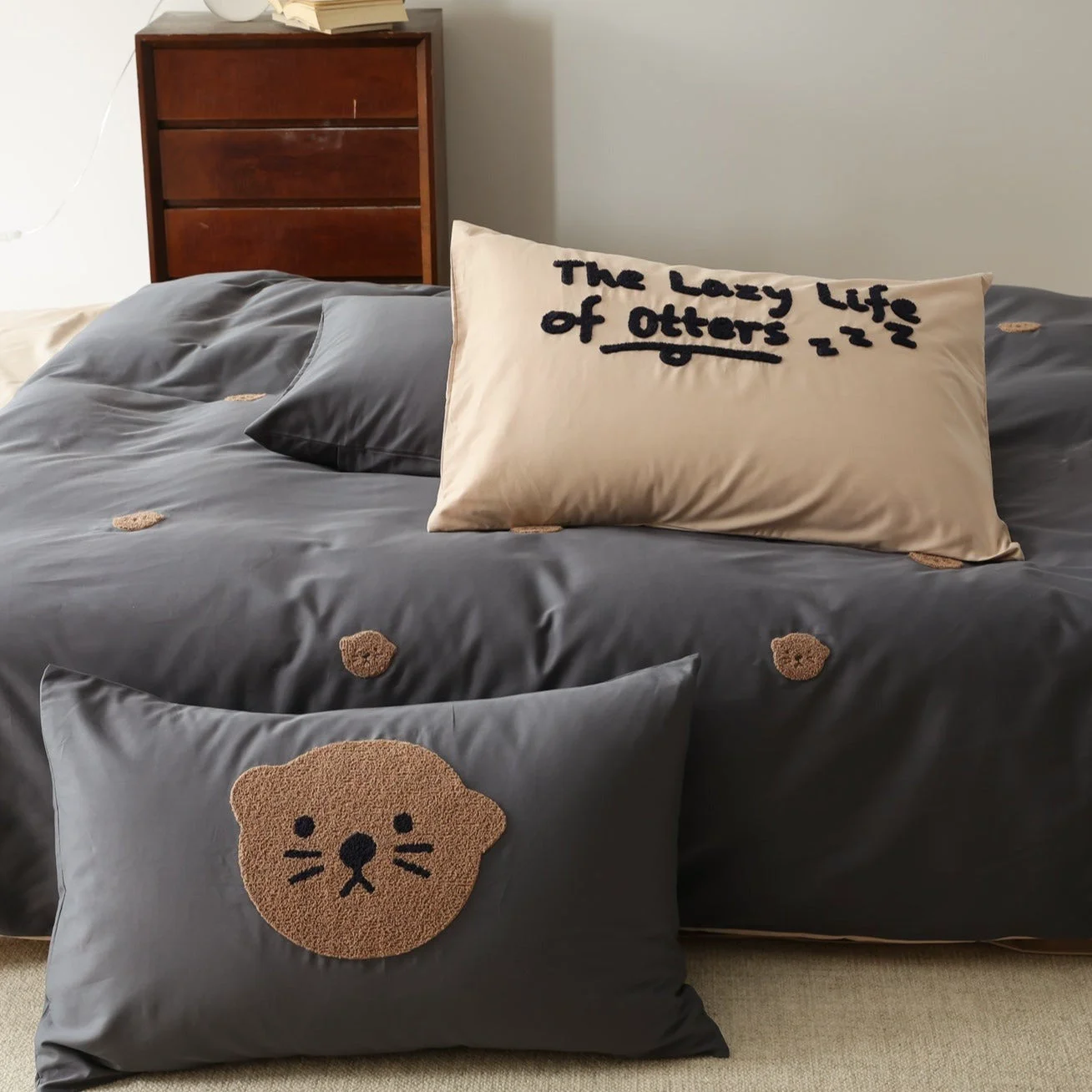 Outstanding Lazy Otters Bedding Set Easy-to-Use