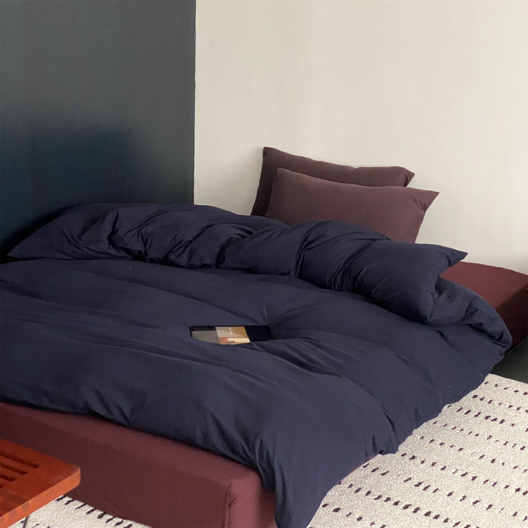Authentic Blush Navy Dream Bedding Set Flexible