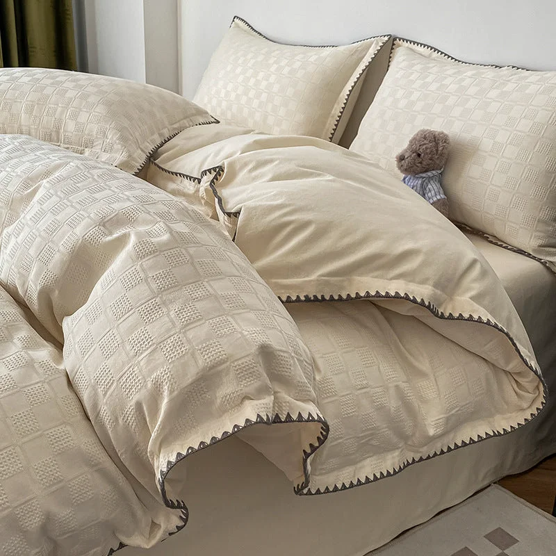 Reliable Waffle Checker Bedding Set - FINAL Responsible