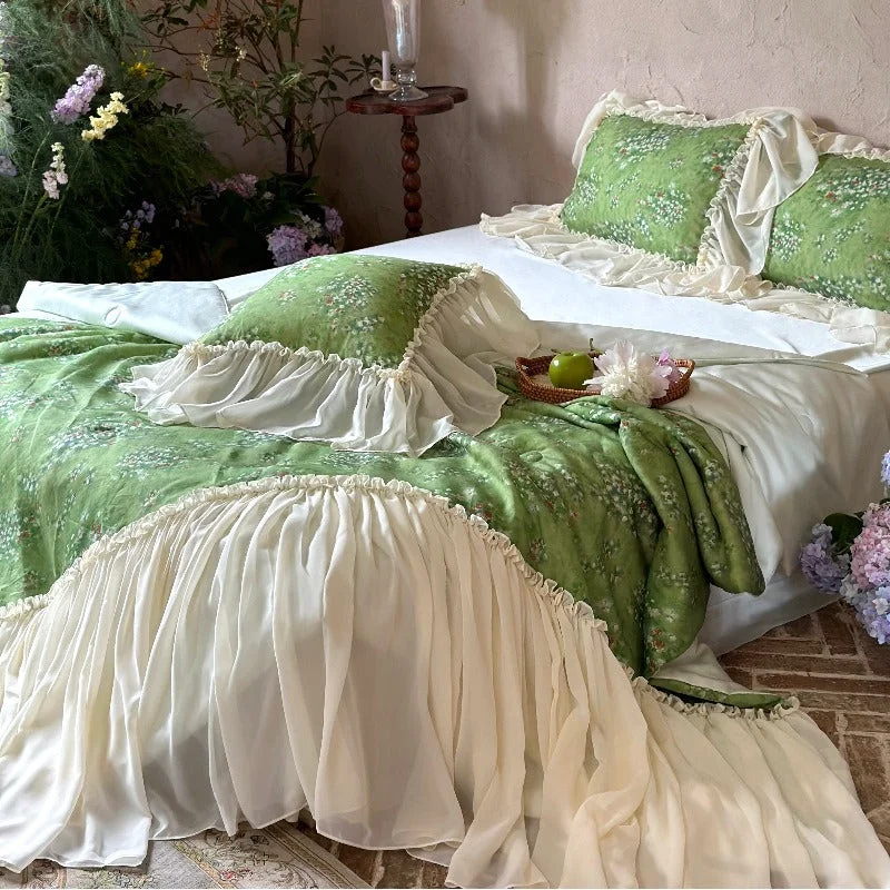 Unique Green Monet Vibe Bedding Set Quality