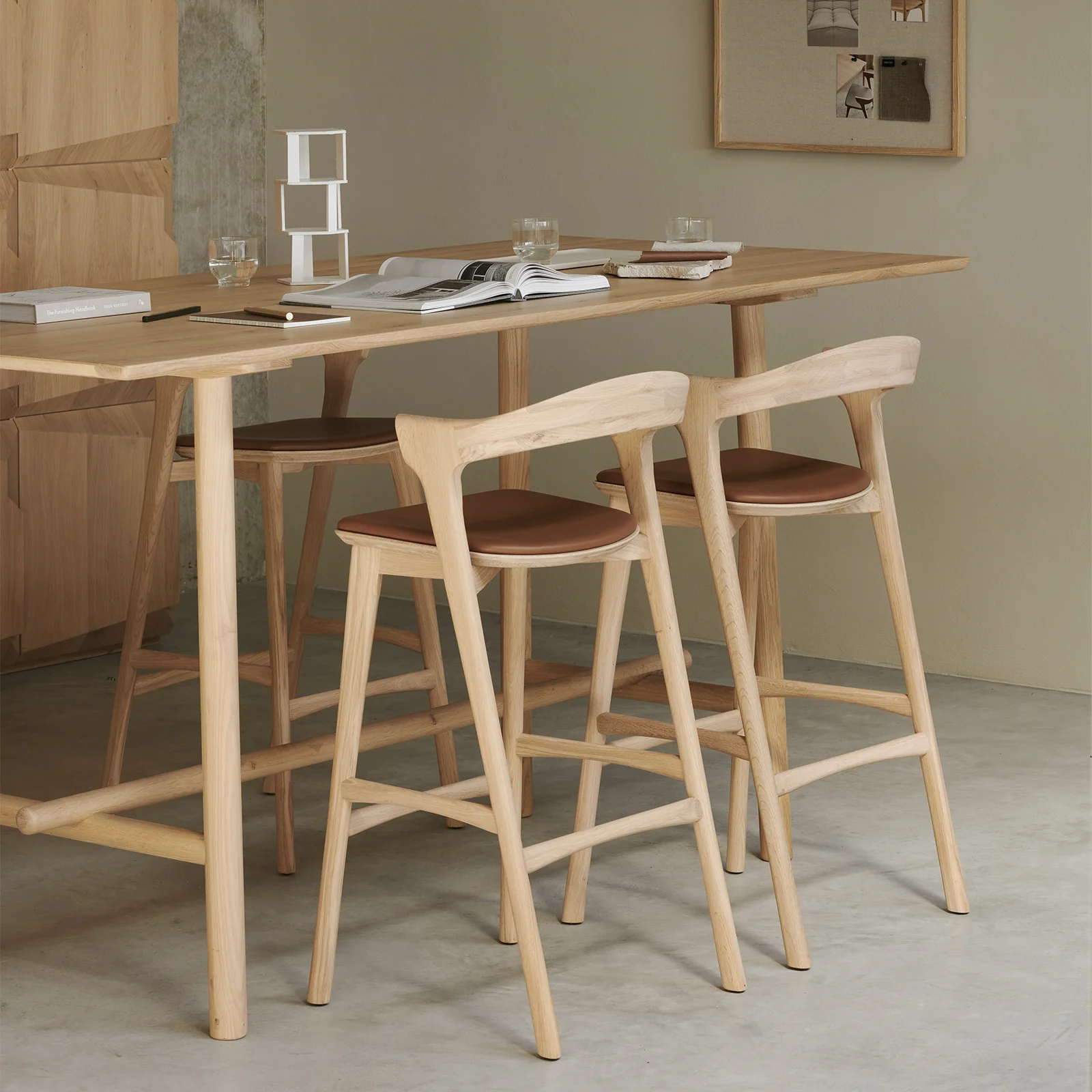 Fine Crafted Bok Bar Stool Oak Durable