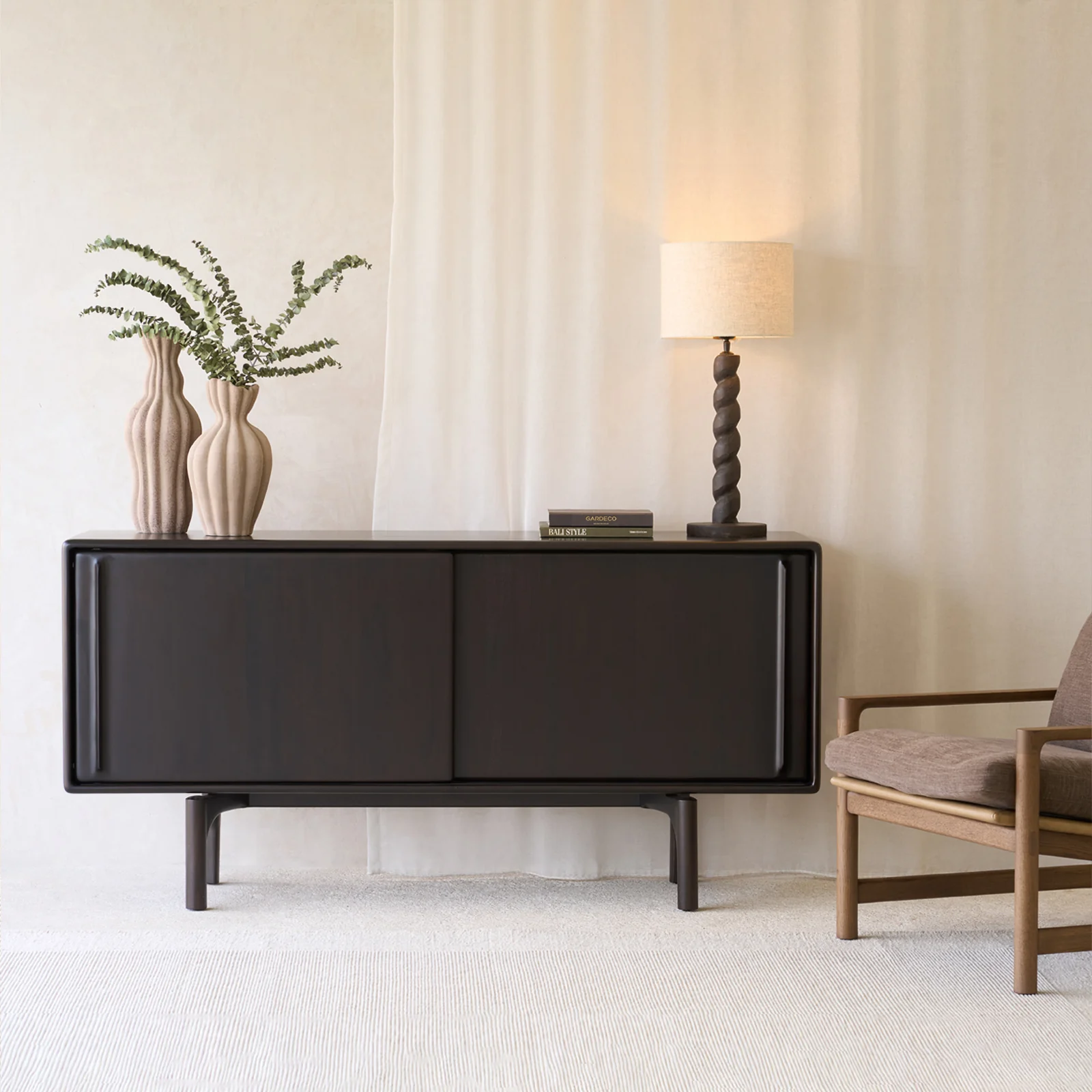 High-End Flow Sideboard Mahogany 168cm Smart