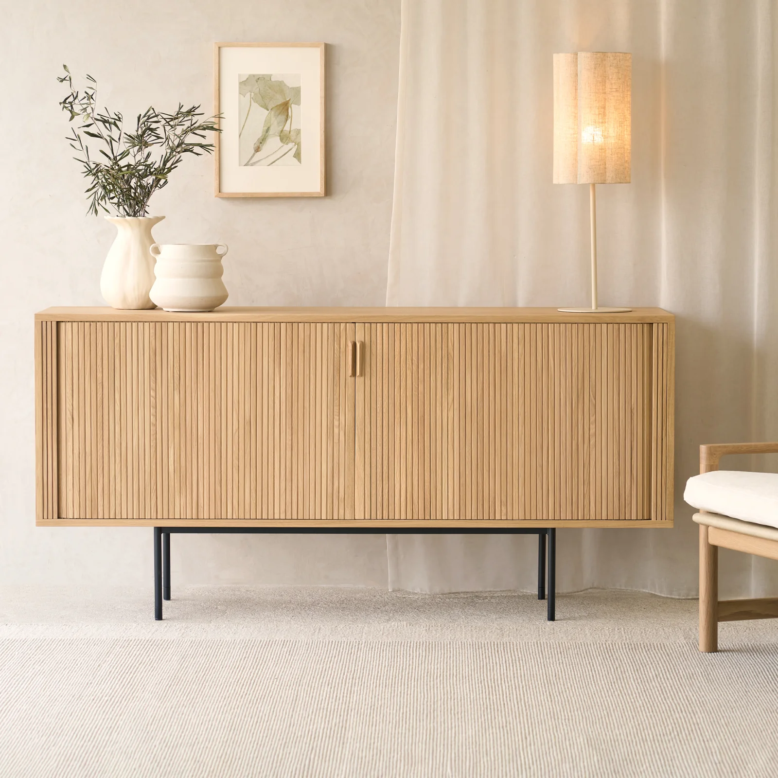 Convenient Roller Max Sideboard Oak 168cm Reliable