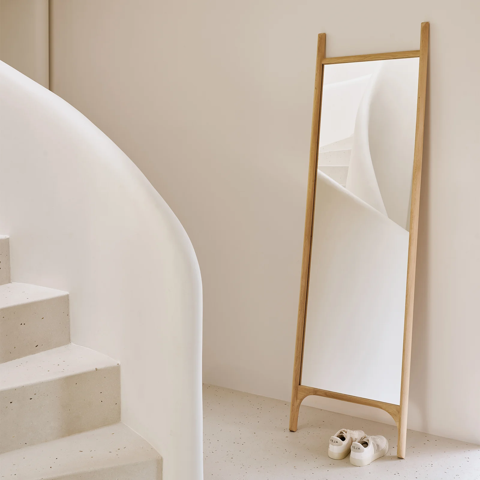 Certified PI Floor Mirror Oak Professional