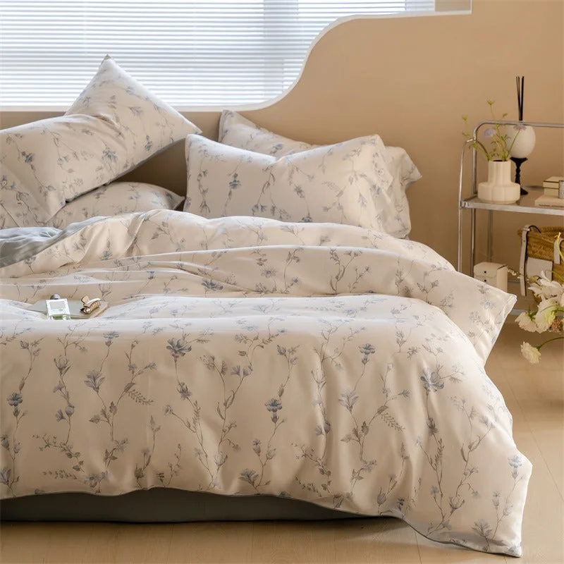 Effective Blue Garden Lyocell Bedding Set Innovative