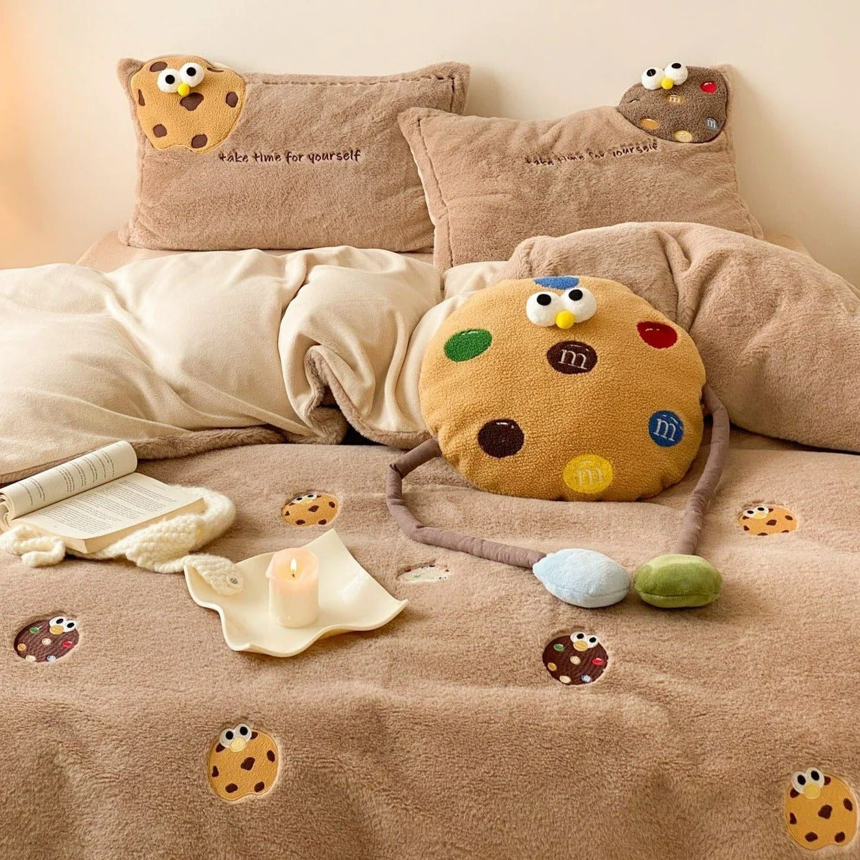 Minimalist Cookie Crumble Chocolate Chip Bedding Set Fast