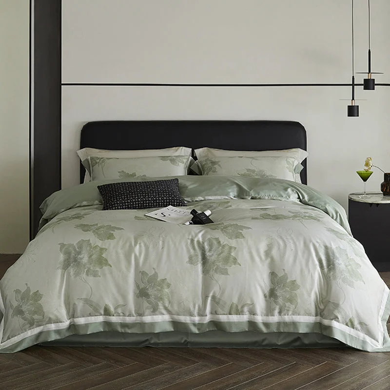 Detailed Refined Floral Bedding Set Soft