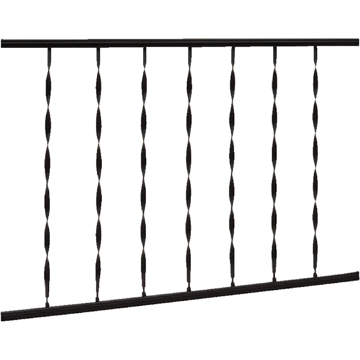Carefully Designed Gilpin Windsor 32 In. H. x 6 Ft. L. Wrought Iron Railing Quality