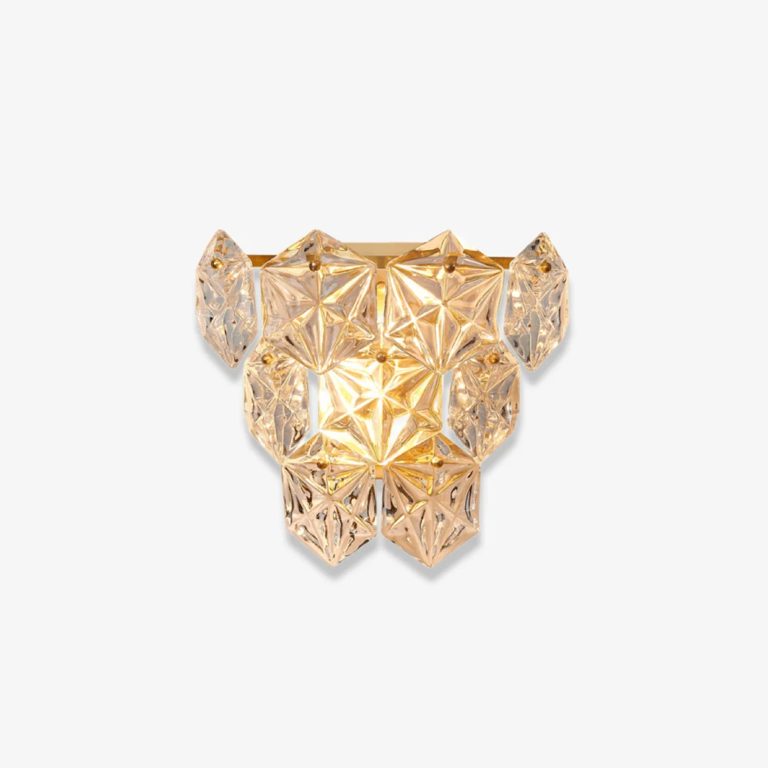 Soft Ribbed Crystal Wall Lamp Fine
