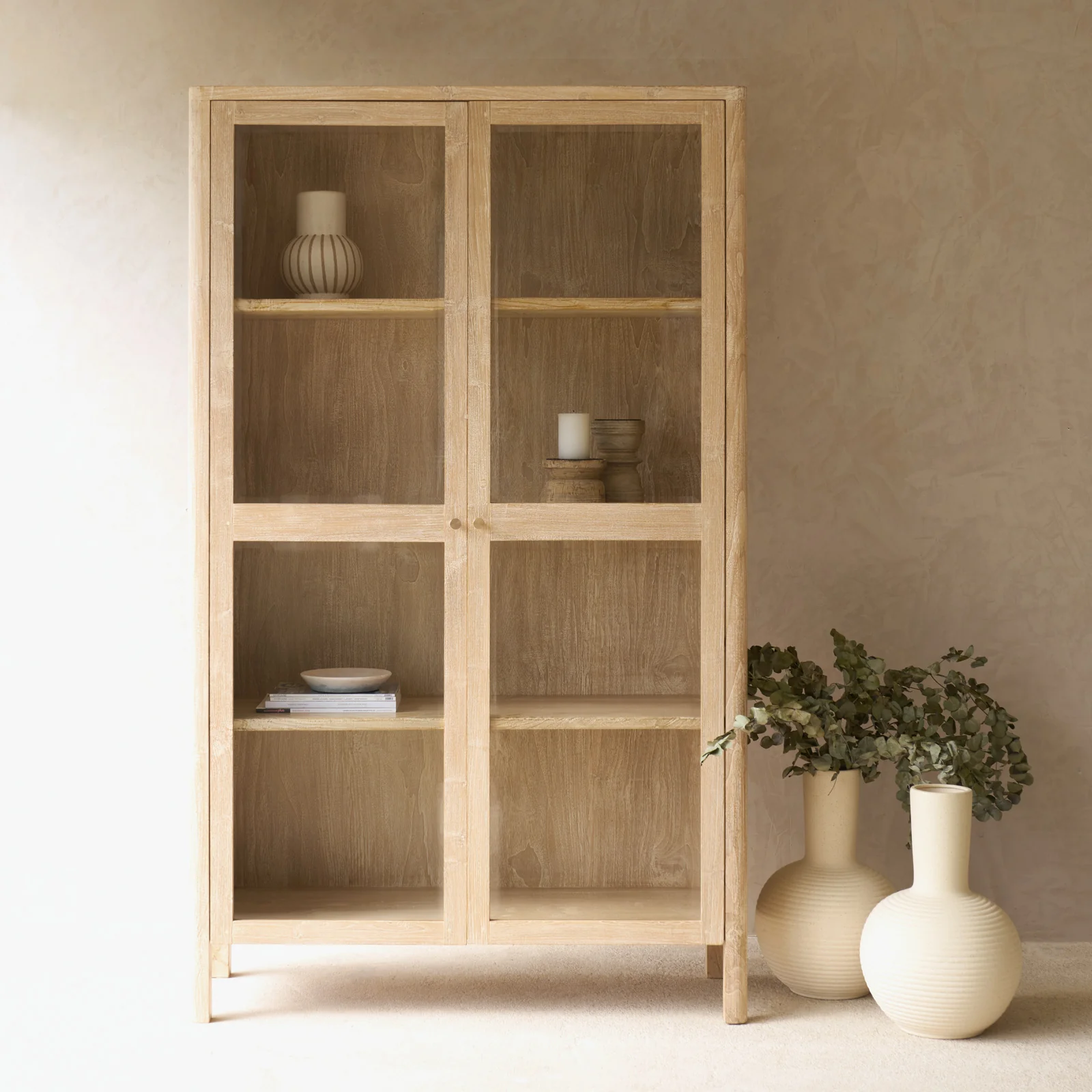 Eco-Friendly Cetara Cabinet Whitewash Original Design