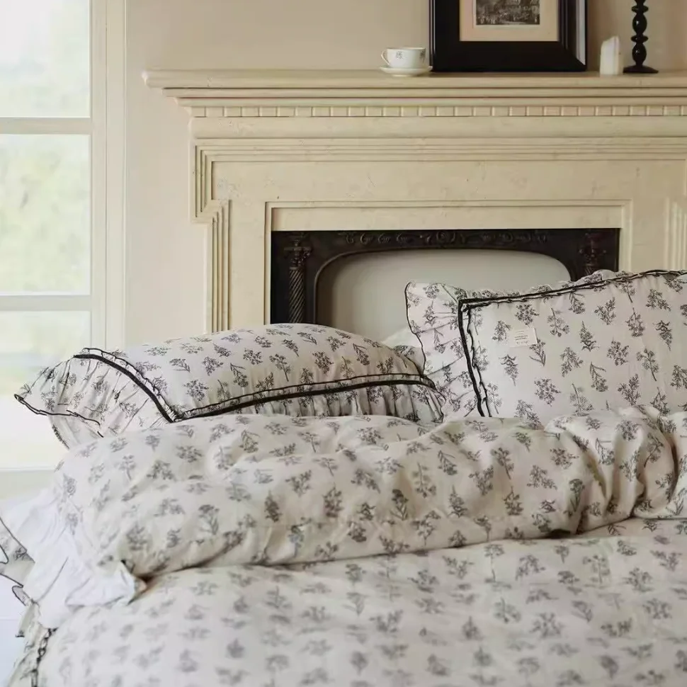 Pure Ruffle Bloom Bedding Set Optimized