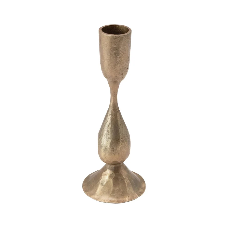 Soft Hand-Forged Metal Taper Holder with Antique Finish 6-1 2 Exceptional