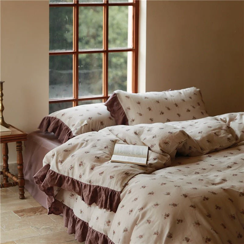 Fashionable Winter Flowers Bedding Set Carefully Designed