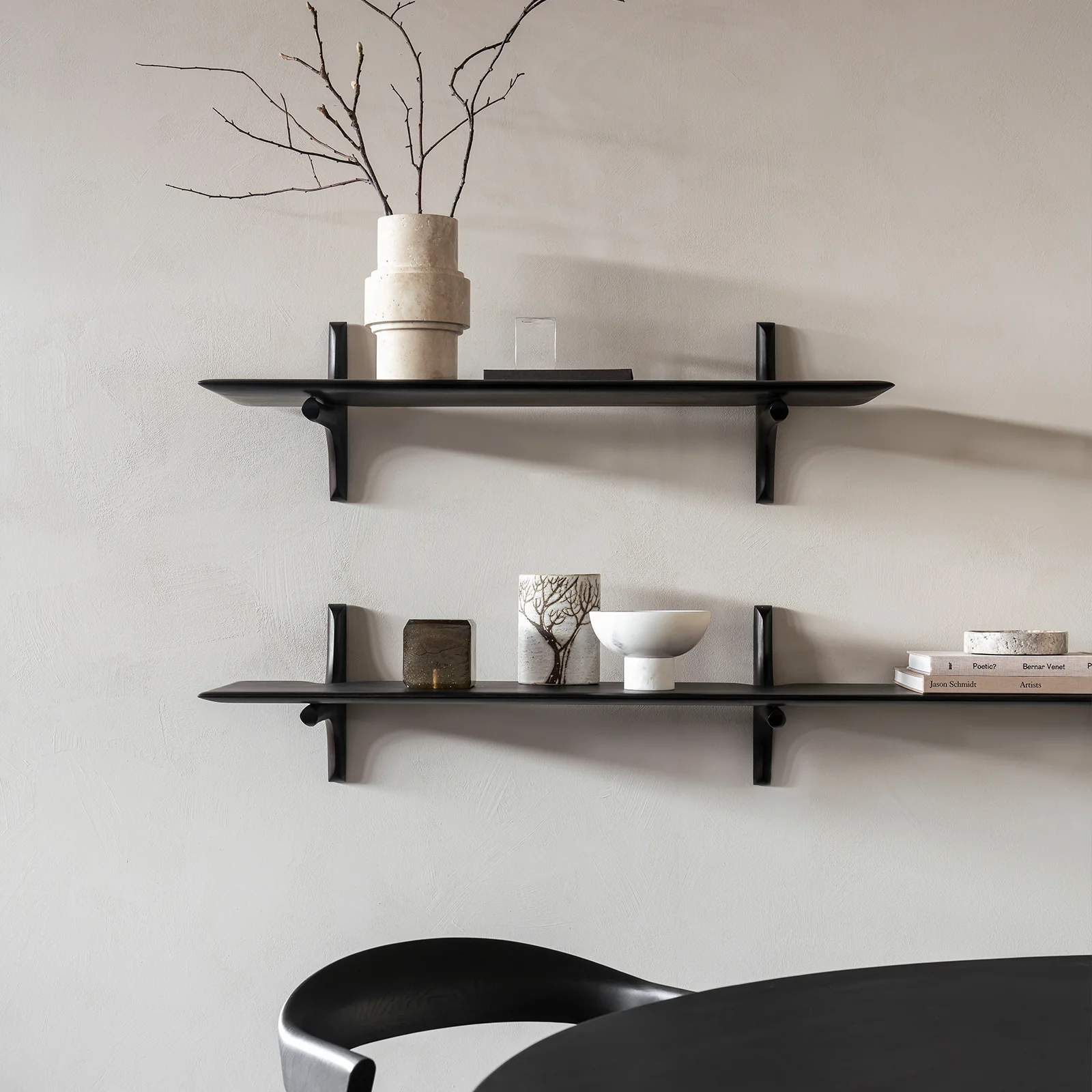 Enhanced PI Wall Shelves Mahogany - Dark Brown Top-Quality