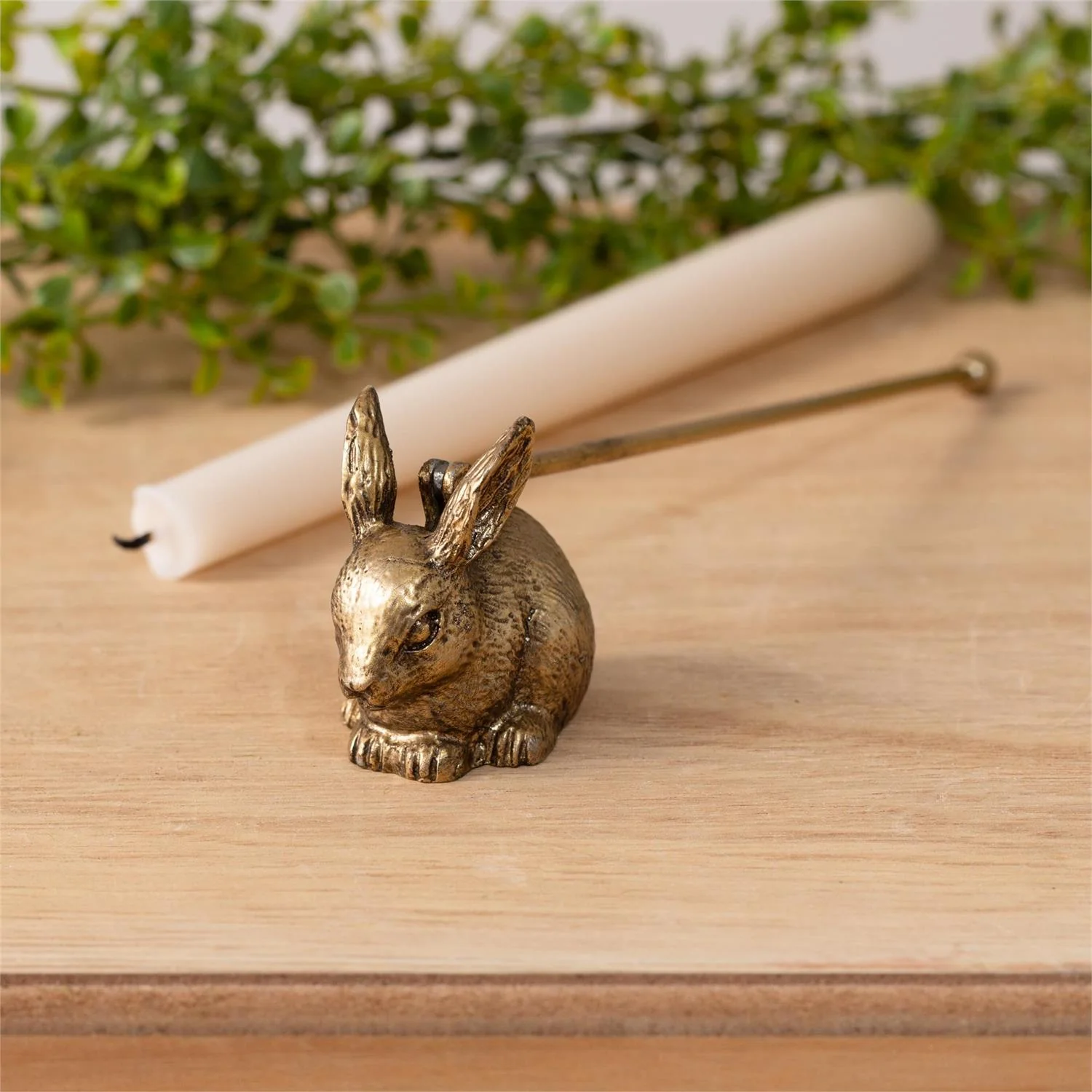 Durable Gold Rabbit Candle Snuffer 8 Pewter Artisan