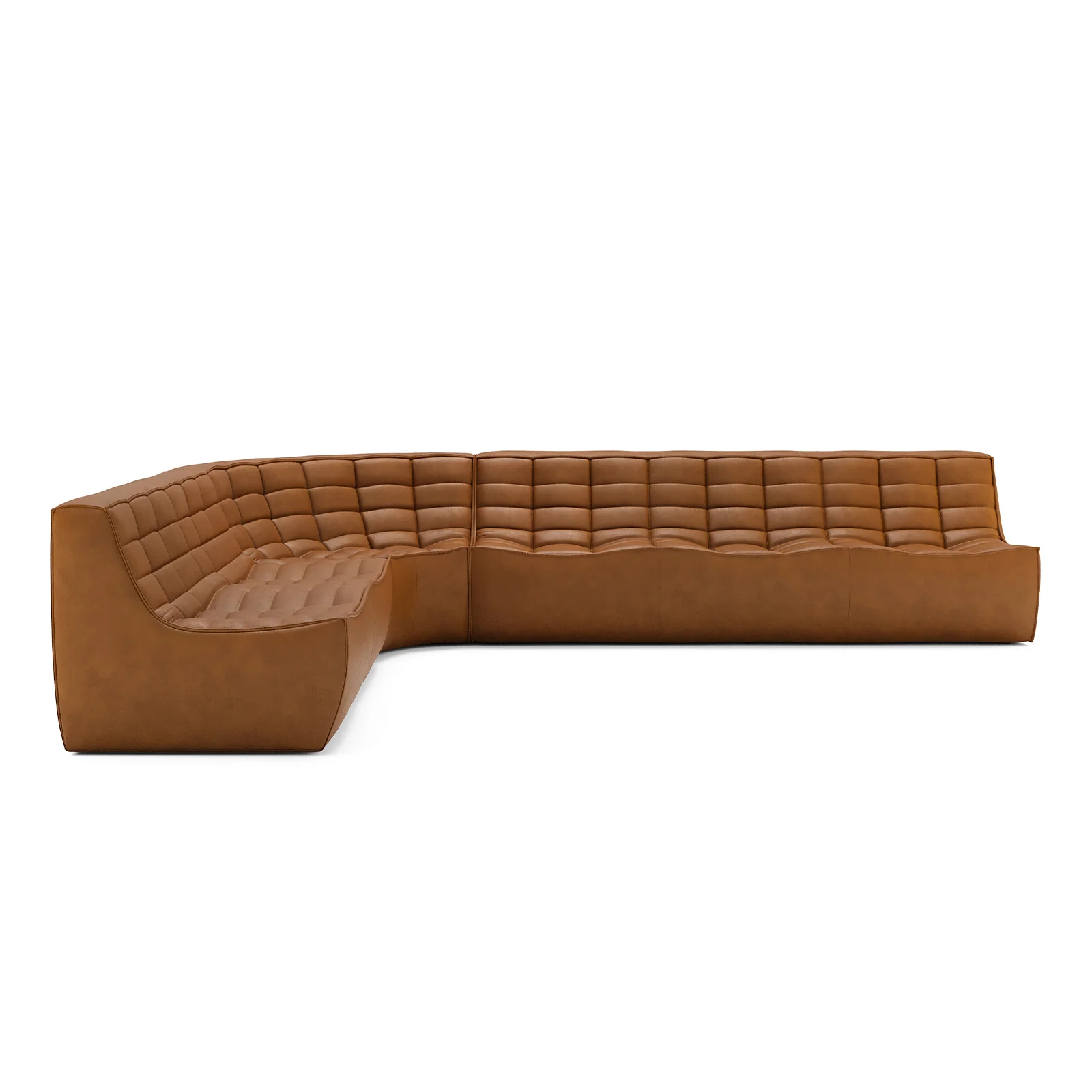 Functional N701 Modular Sofa Set Old Saddle 330cm Effective
